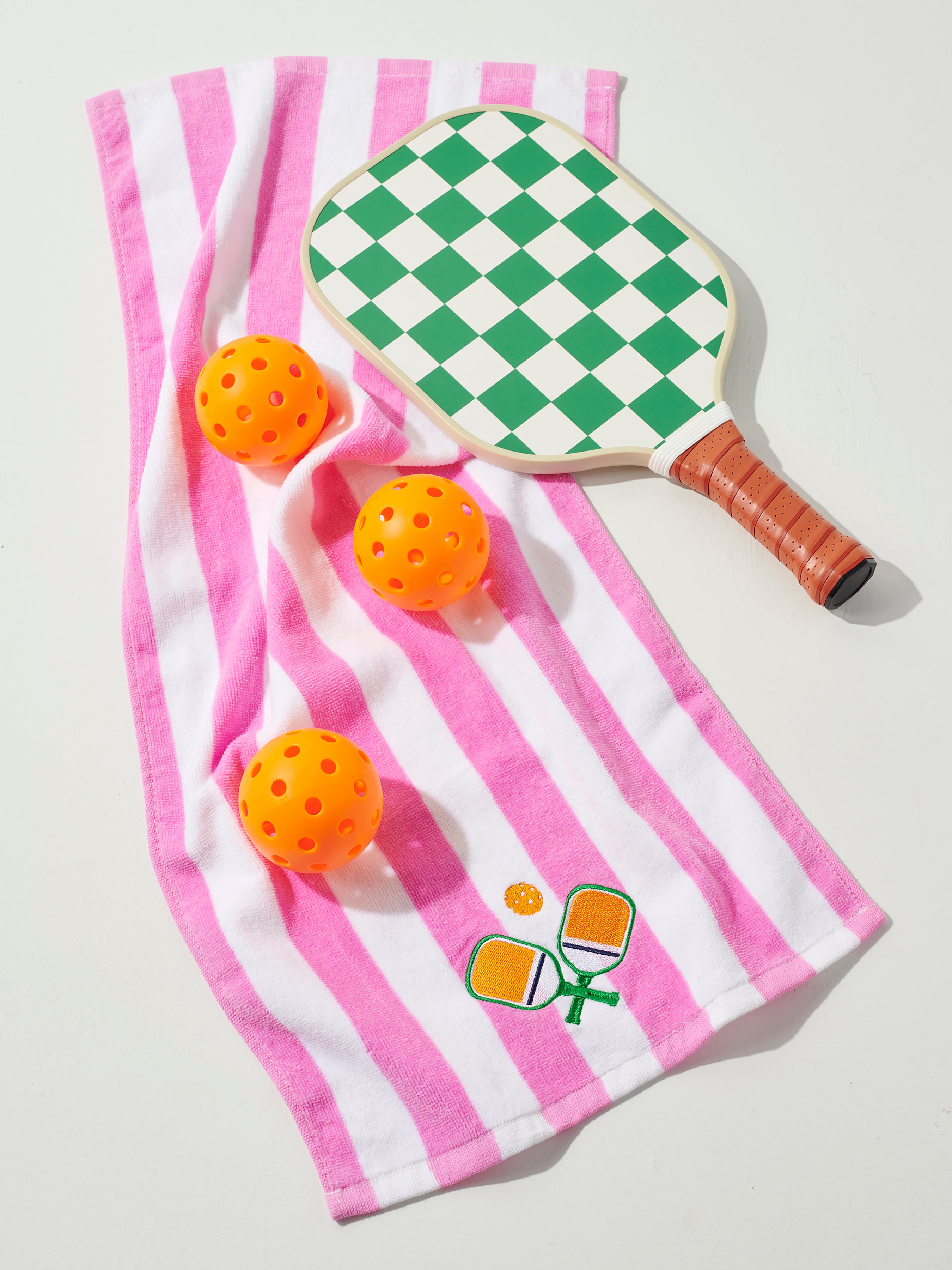 Shiraleah Paddles Stripe Pickleball Towel