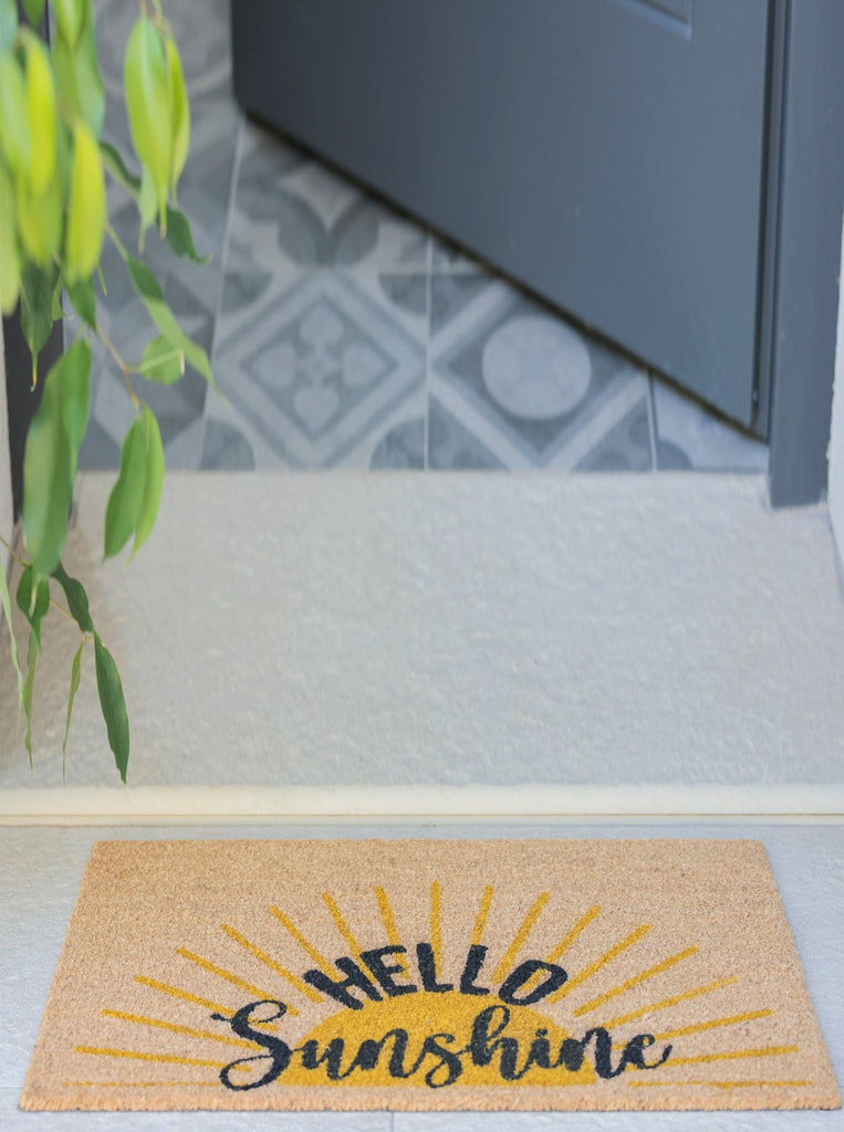 Hello Sunshine Skinny & Narrow Doormat – Relax Crafty