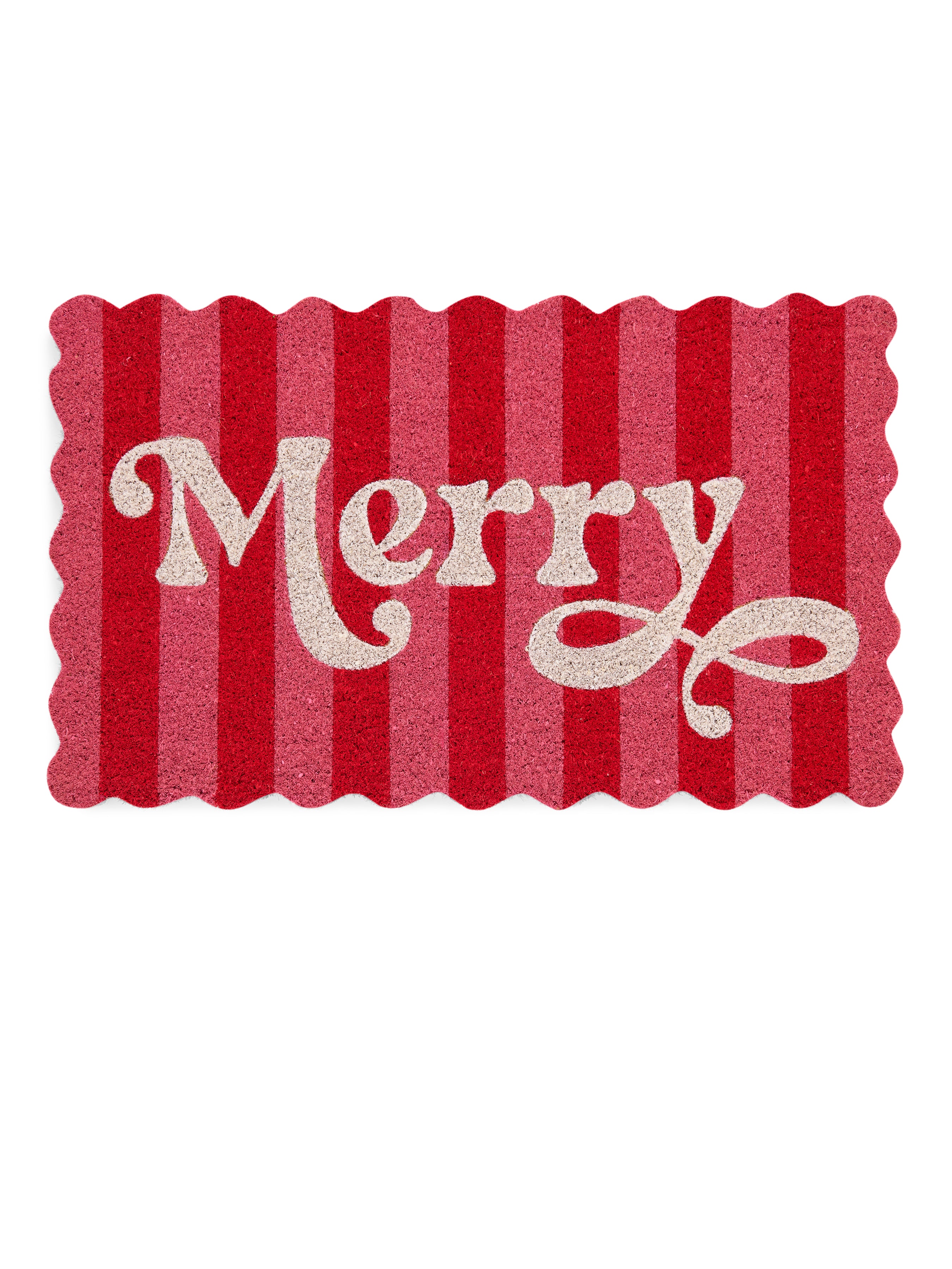 Shiraleah "Merry" Scalloped Doormat, Multi