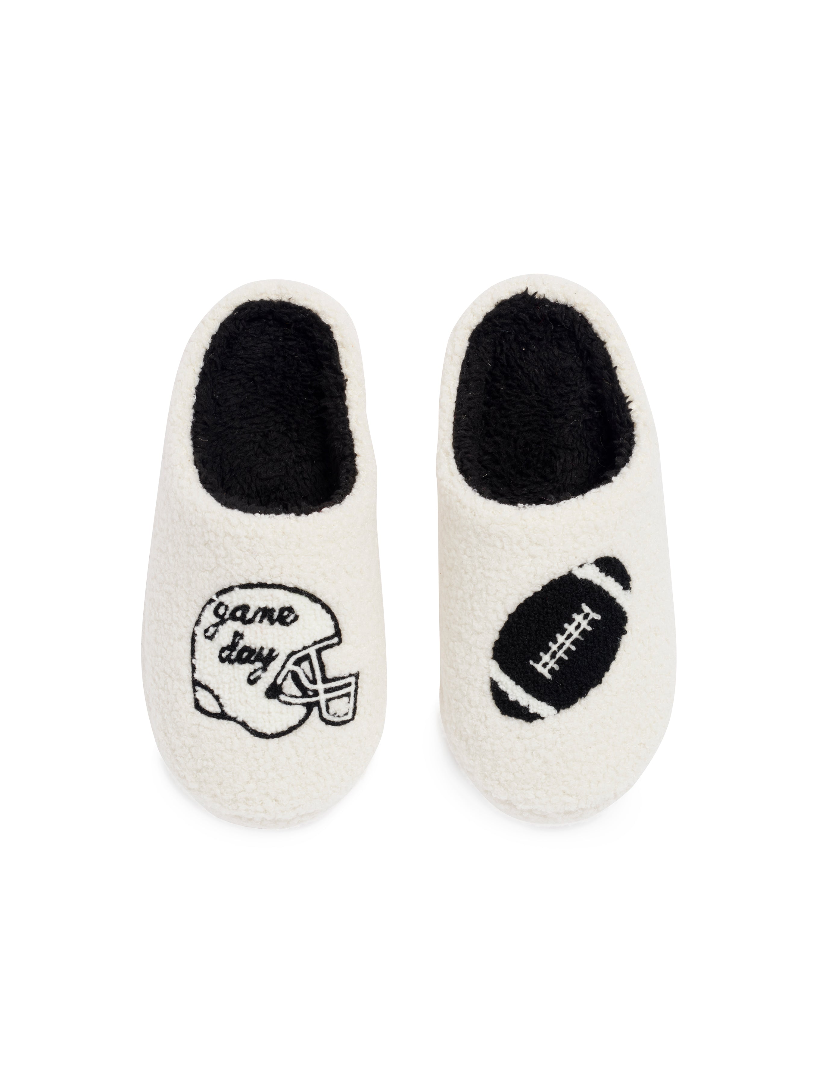 Shiraleah Helmet "Game Day" Slippers WHITE