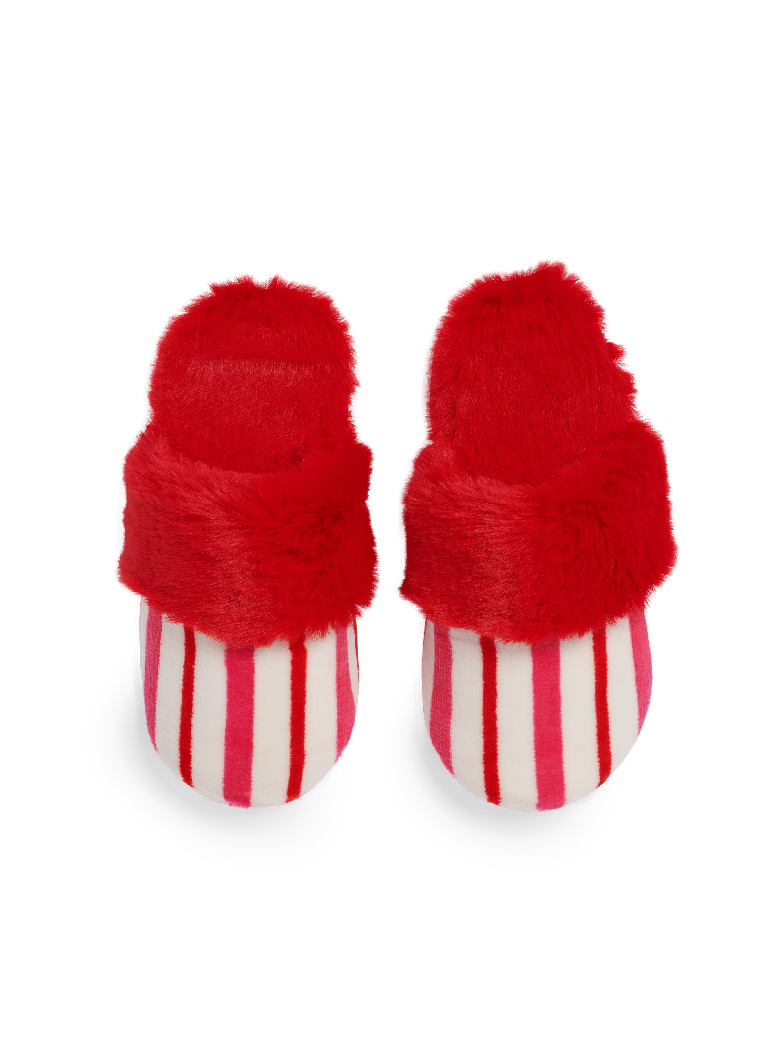 Shiraleah Candy Stripe Slippers, Multi