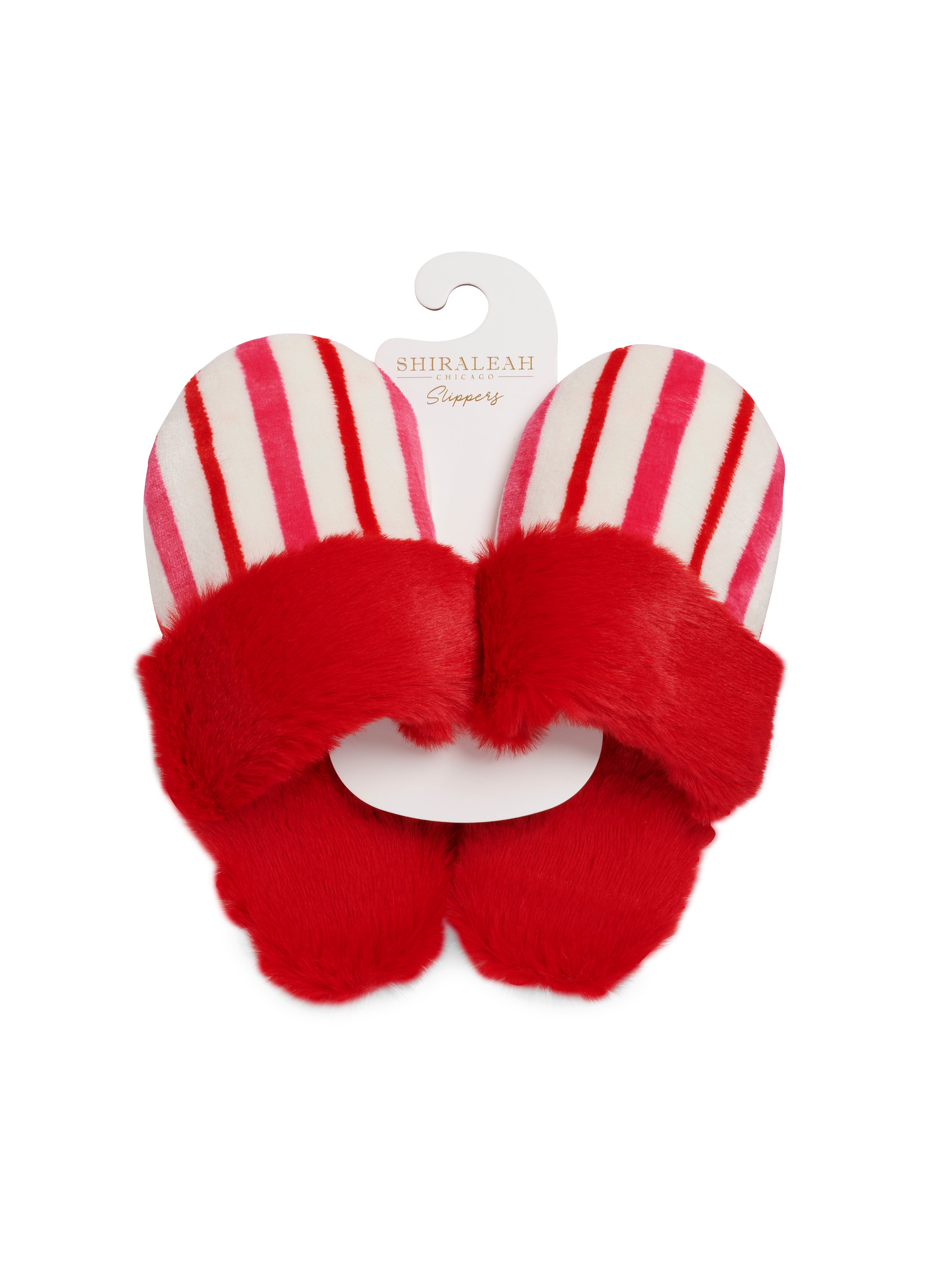 Shiraleah Candy Stripe Slippers, Multi