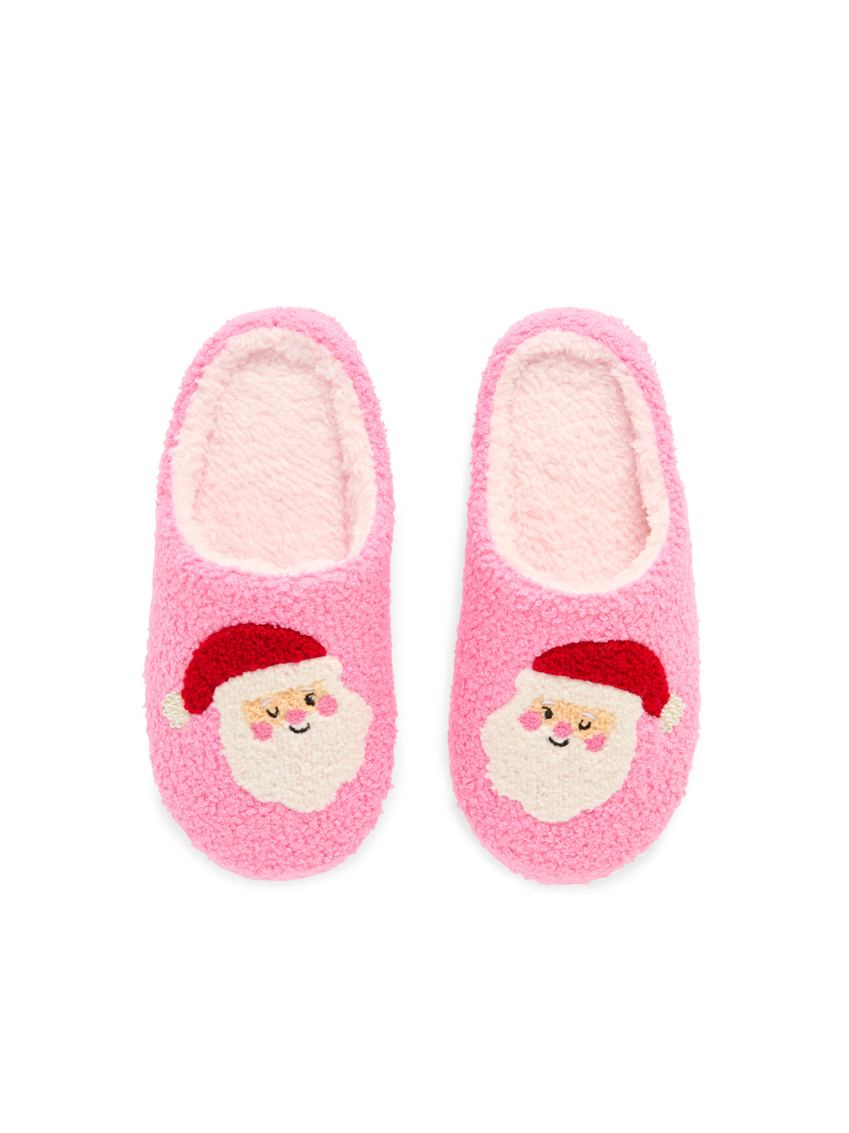 Shiraleah Jolly Santa Slippers PINK / S/M