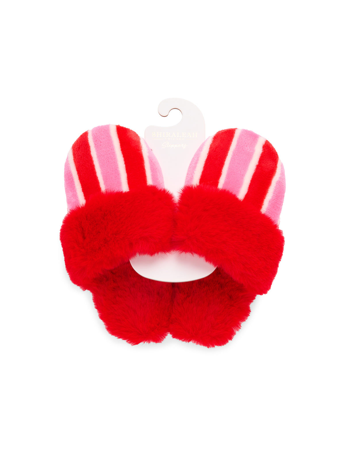 Shiraleah Holly Stripe Slippers RED / S/M