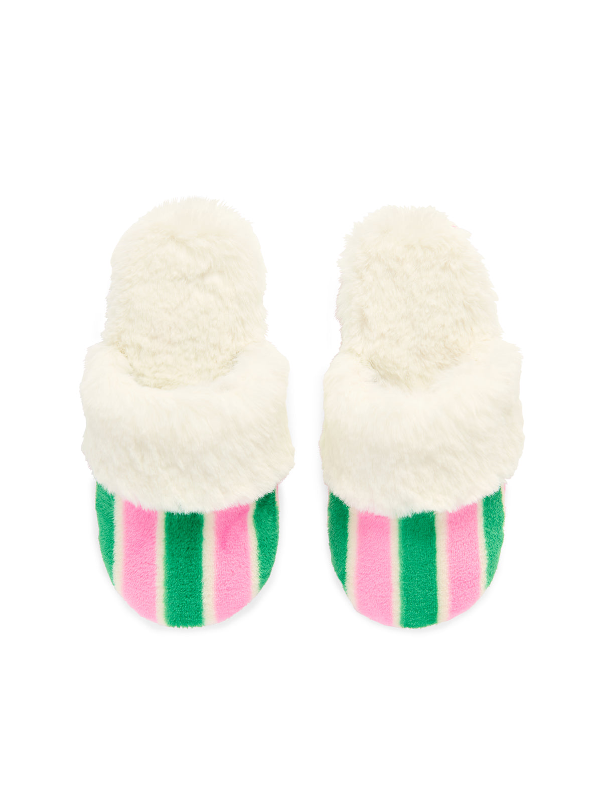 Shiraleah Holly Stripe Slippers WHITE / S/M