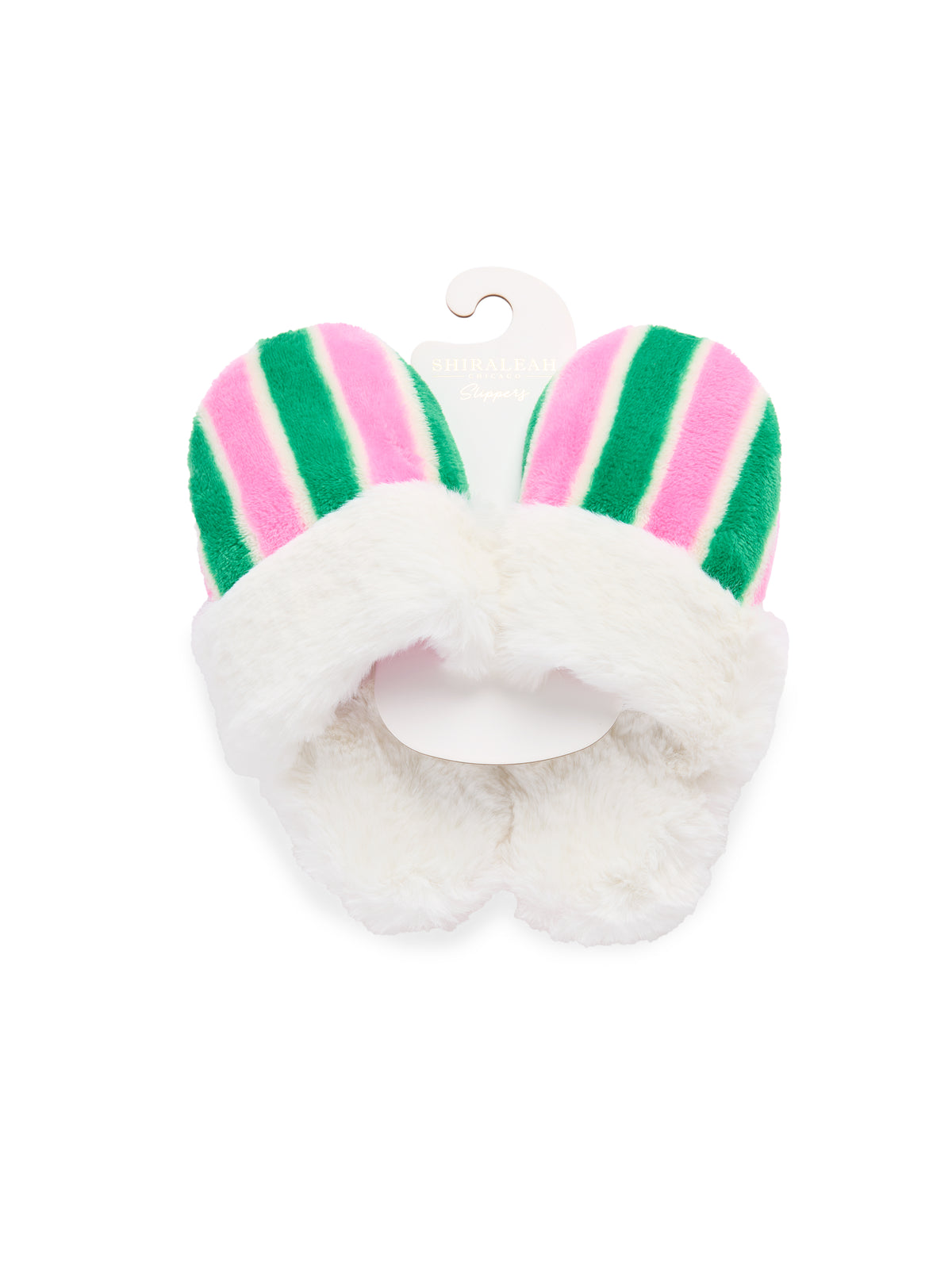 Shiraleah Holly Stripe Slippers WHITE / S/M