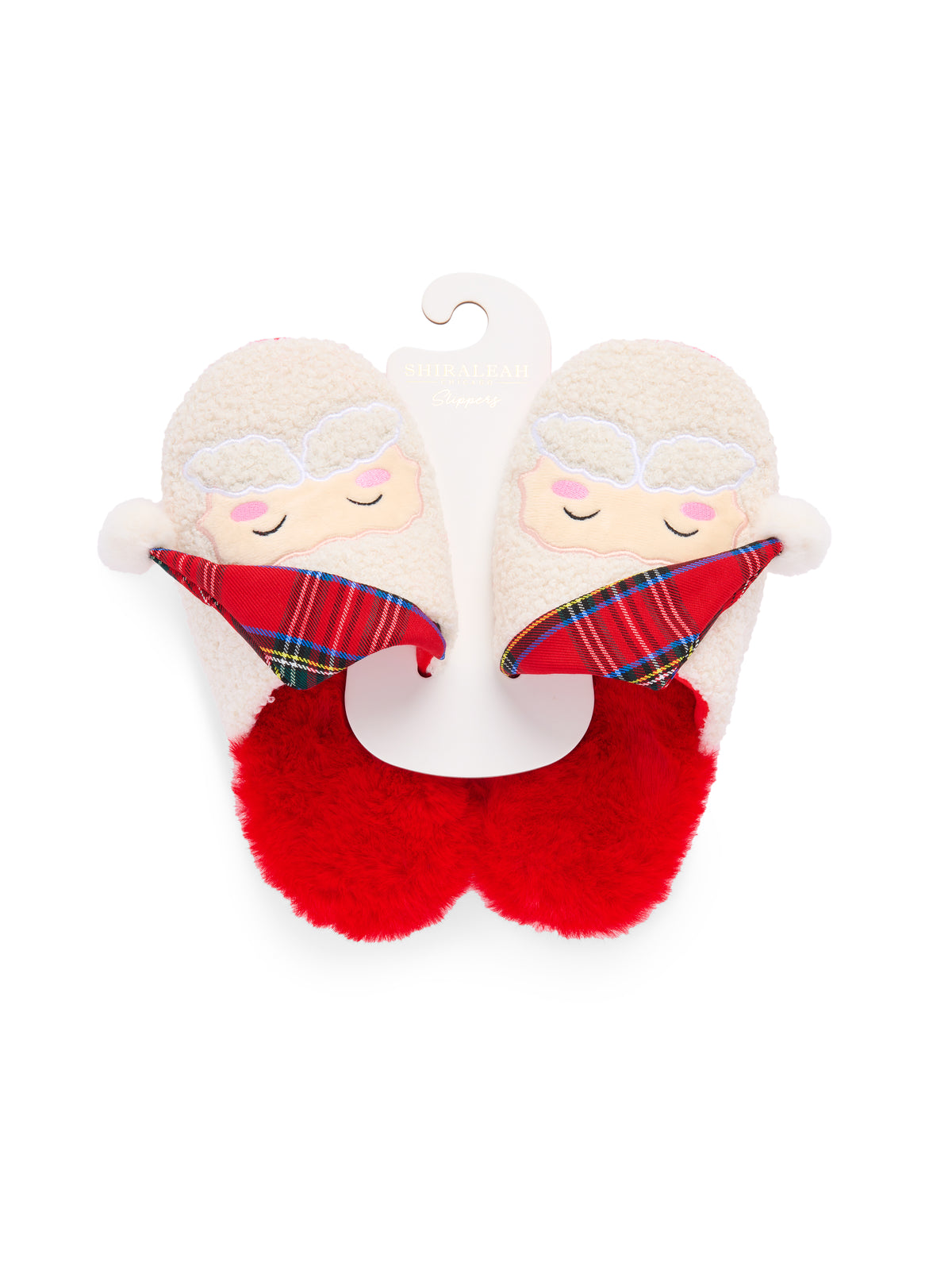 Shiraleah Santa Slippers RED / S/M