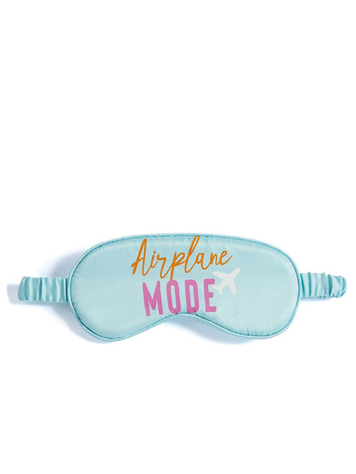 Shiraleah Airplane Mode Eye Mask, Turquoise - FINAL SALE ONLY
