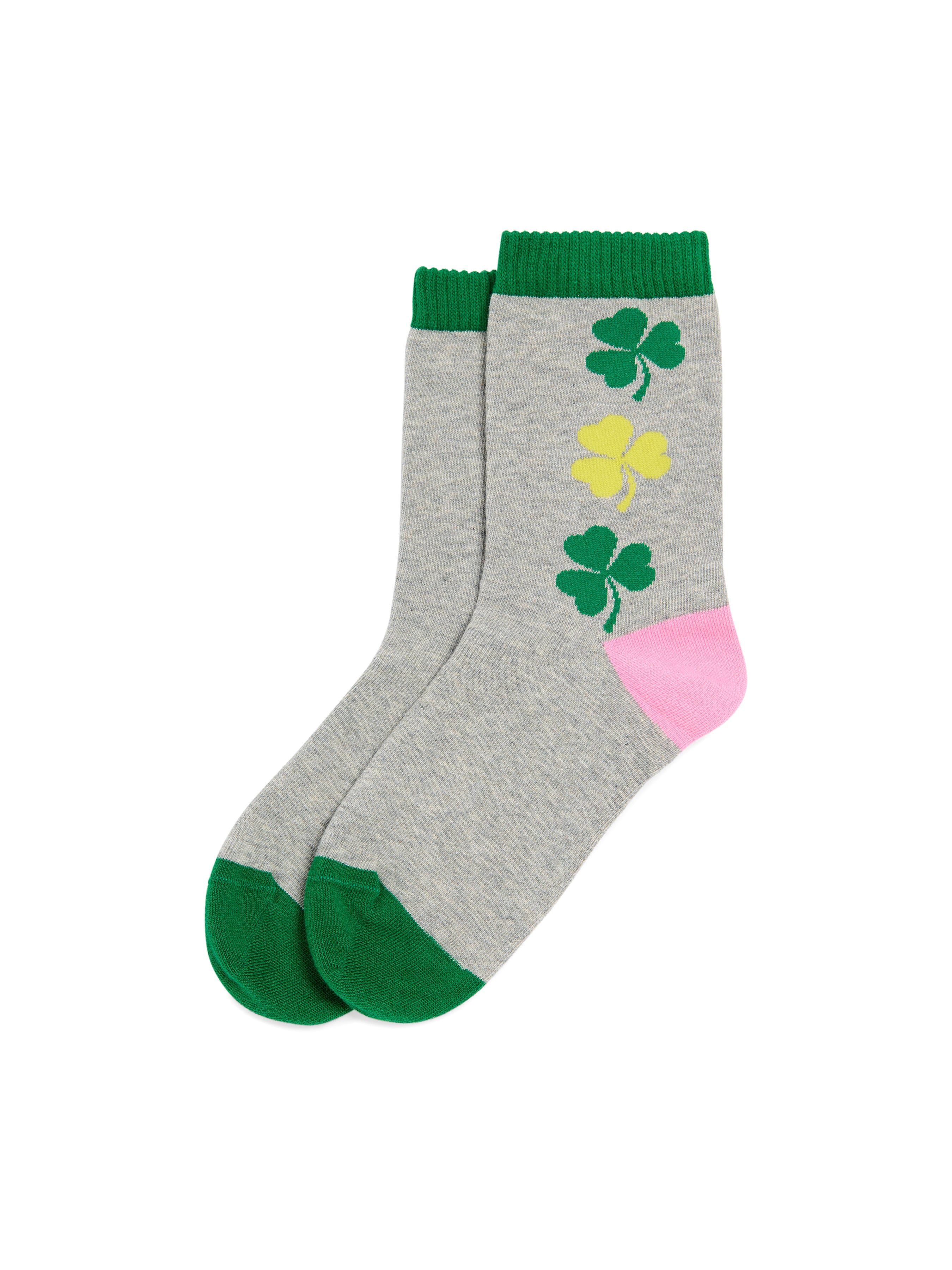 Shiraleah Shamrock Socks, Grey GREEN
