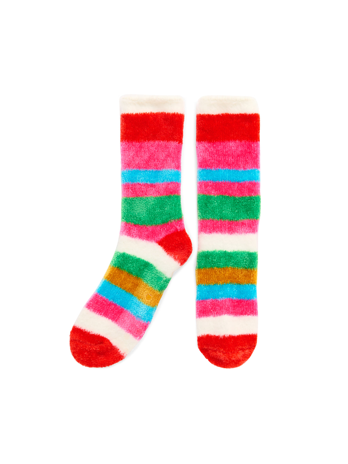 Shiraleah Fuzzy Stripe Socks MULTI / OS