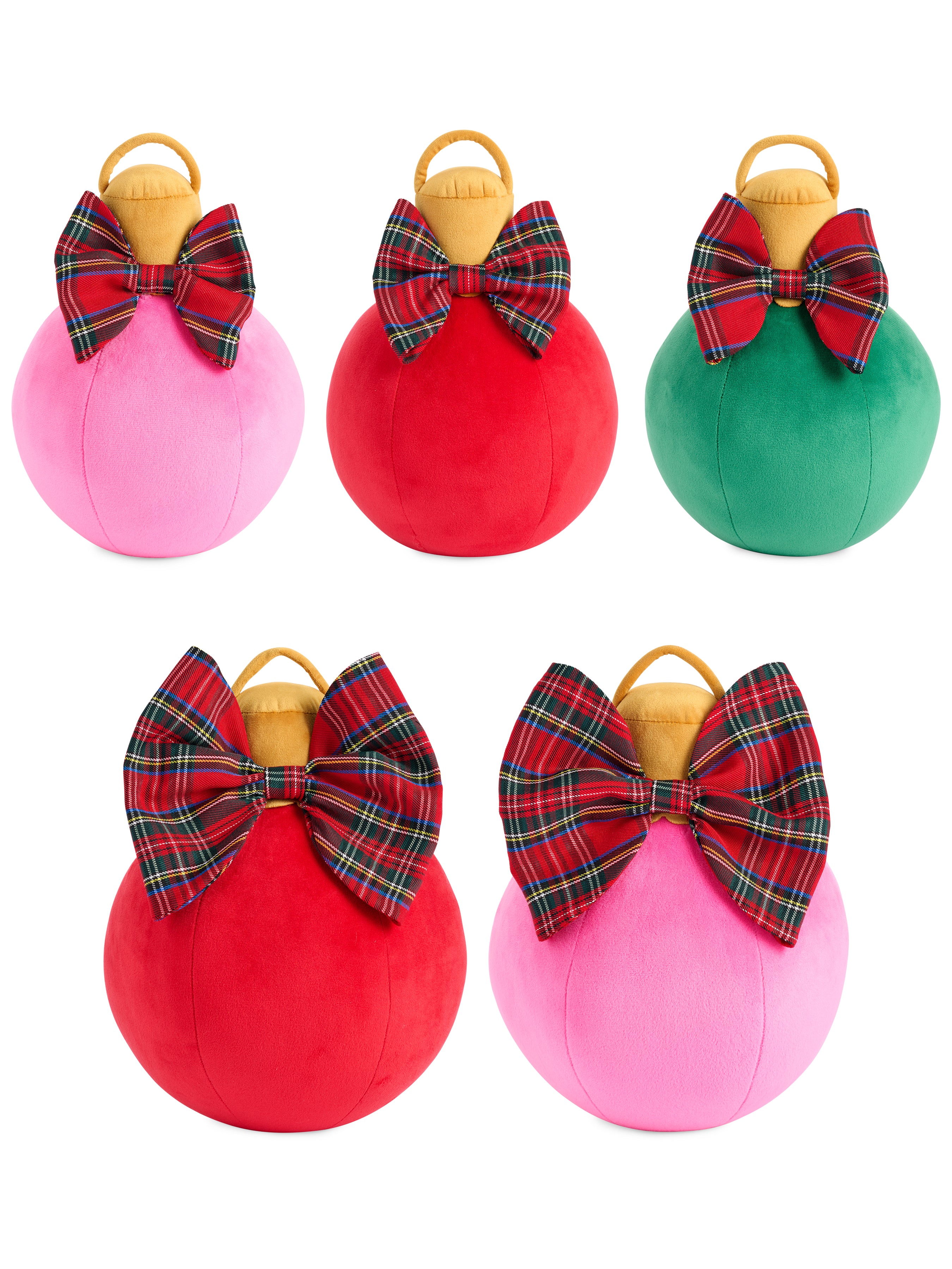 Shiraleah Assorted Set of 5 Scottie Bauble Pillows, Multi