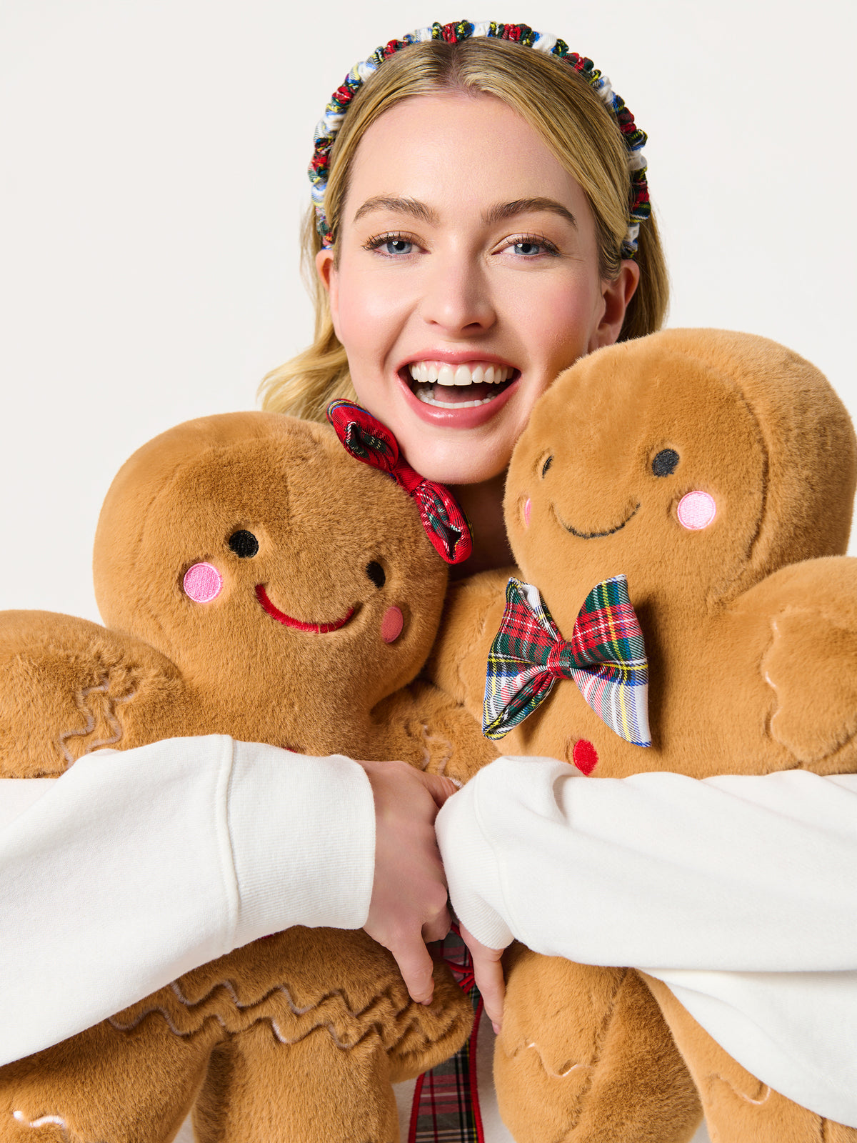 Shiraleah Gingerbread Girl Pillow, Tan