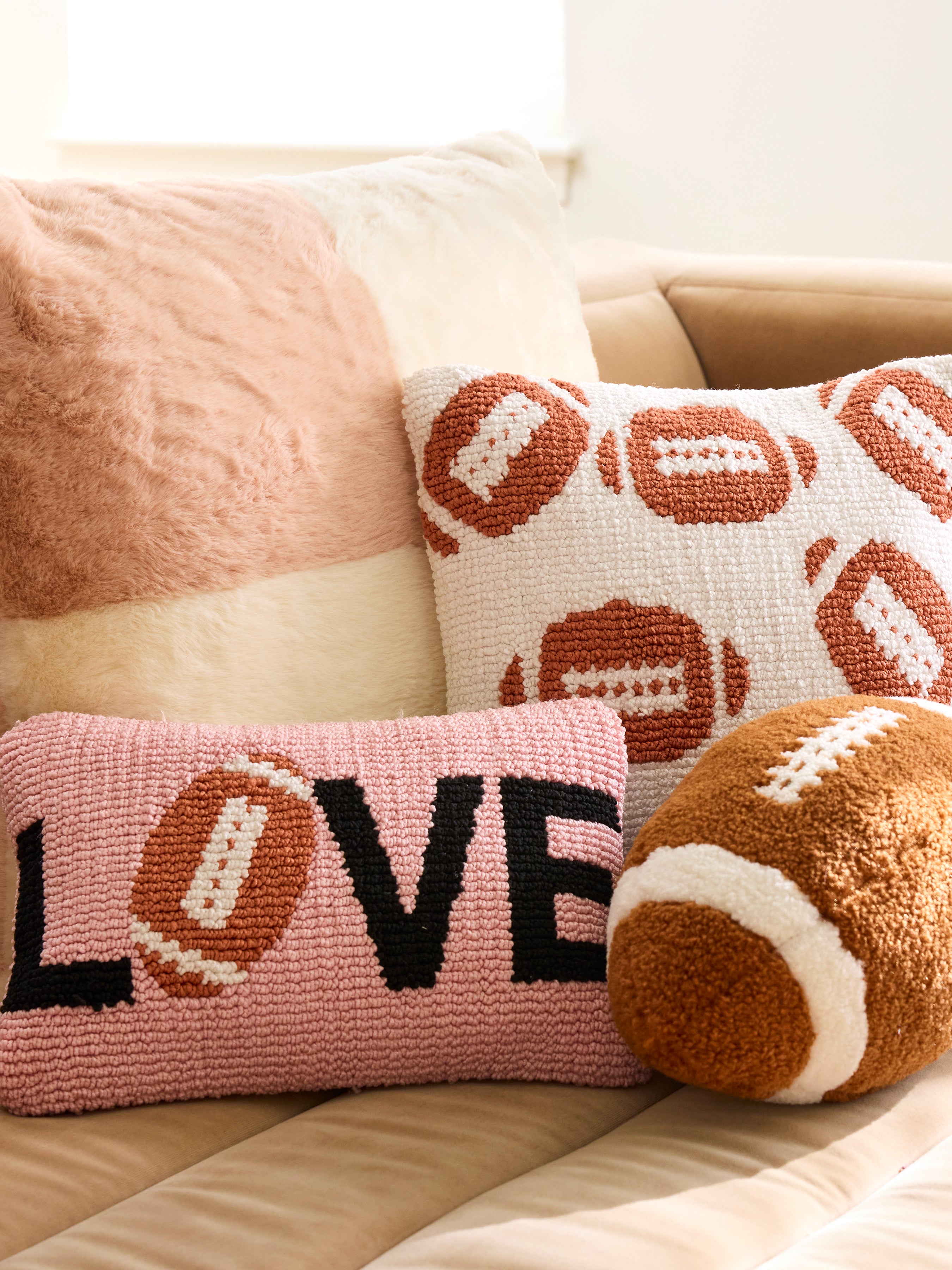 Shiraleah "Love" Pillow BLUSH