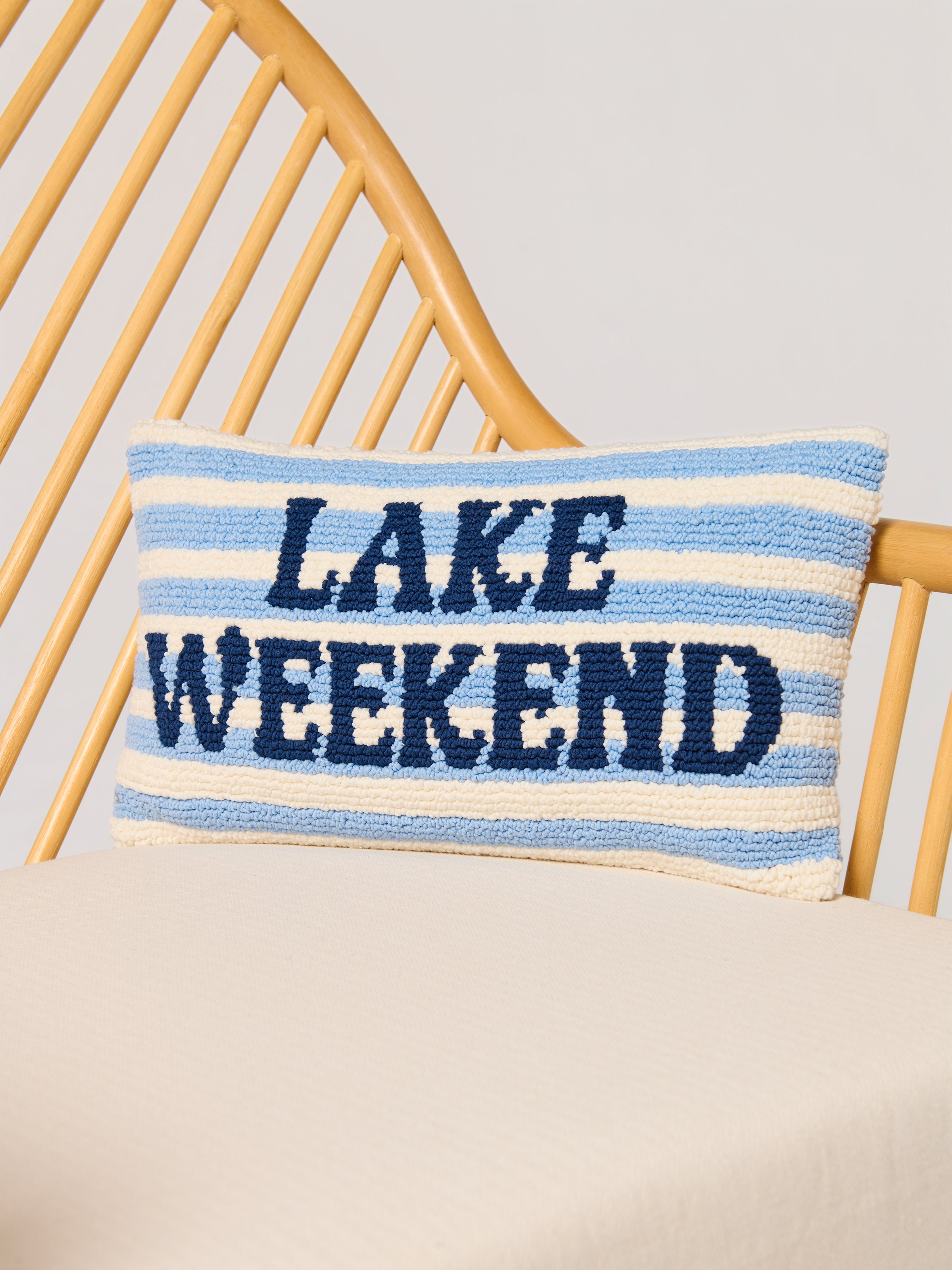 Shiraleah "Lake Weekend" Pillow, Blue