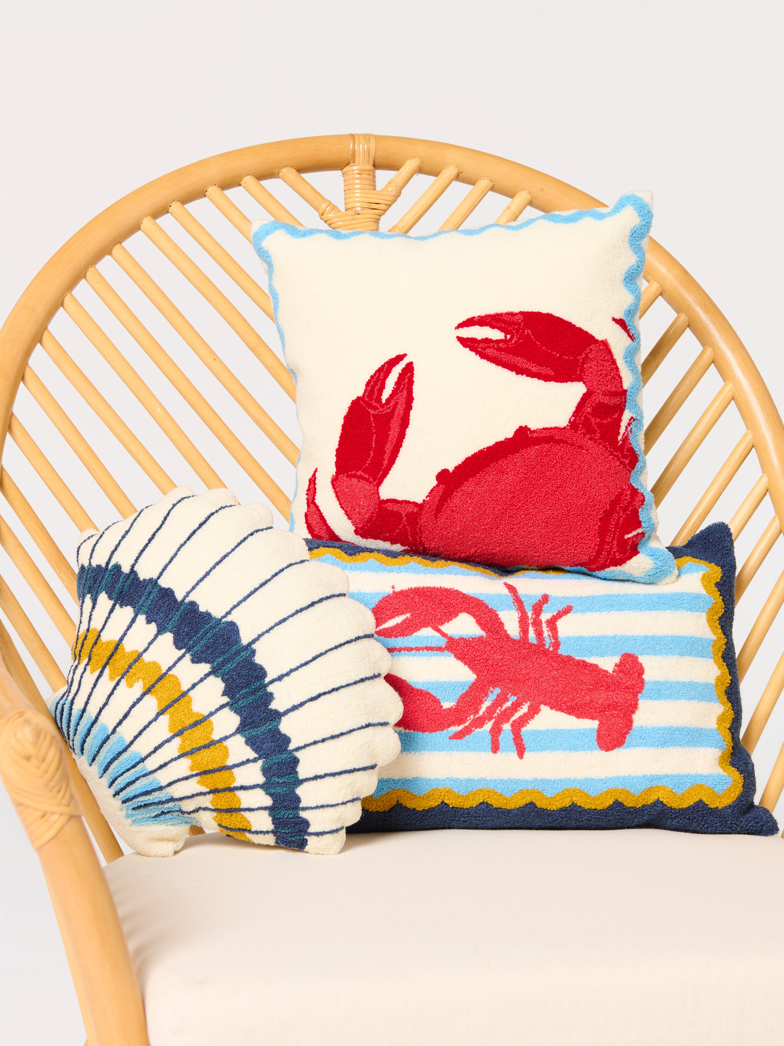 Shiraleah Crab Pillow, Multi