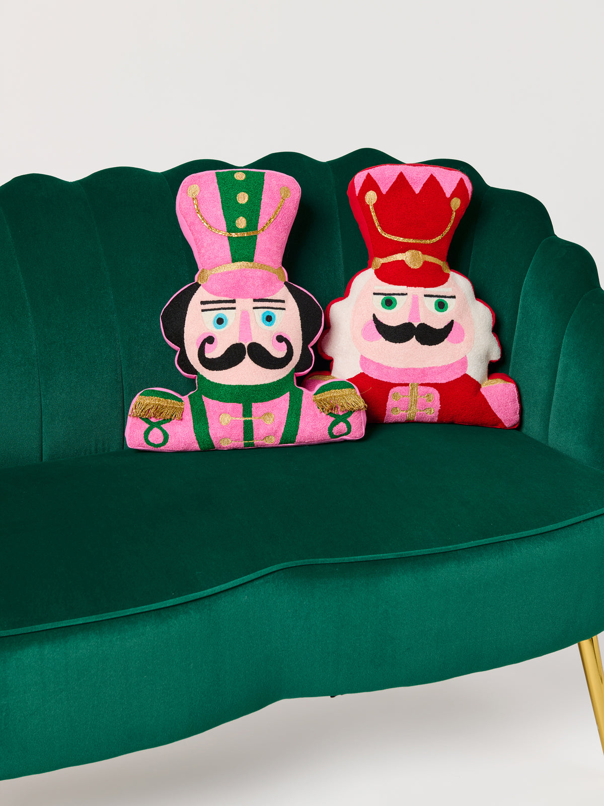 Shiraleah Peppermint Prince Pillow, Red