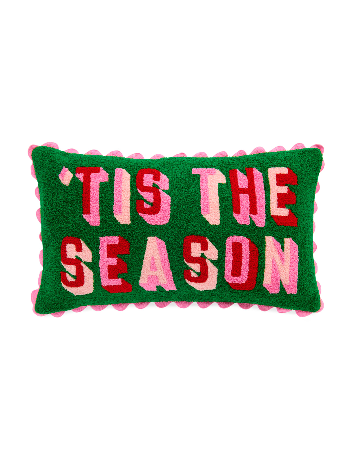 Shiraleah "'Tis The Season" Pillow, Green