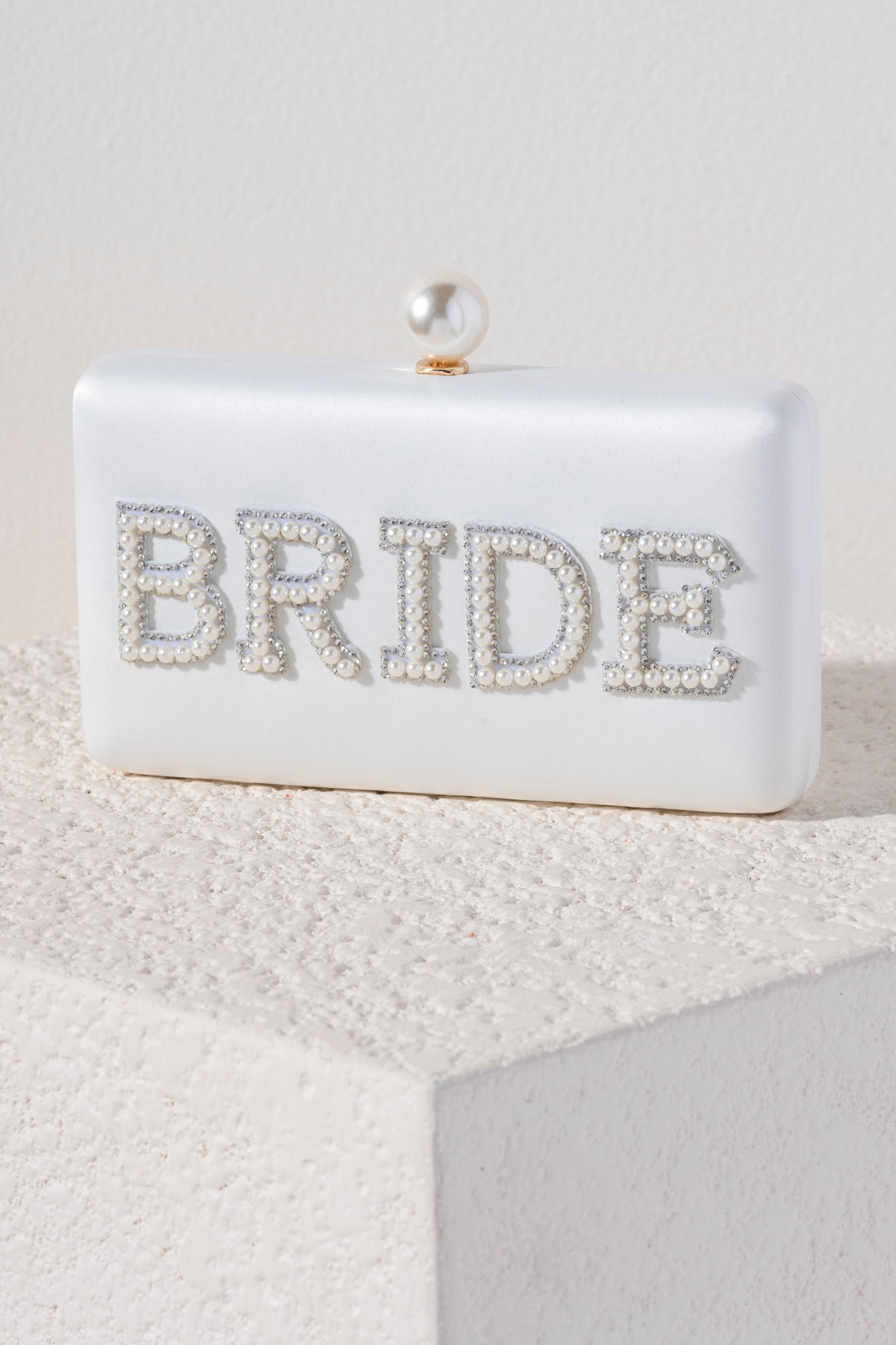 Shiraleah "Bride" Pearl Minaudière, Ivory