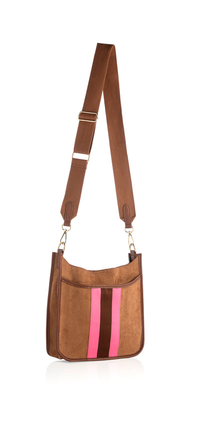 Shiraleah Blakely Cross-Body, Chocolate - FINAL SALE ONLY