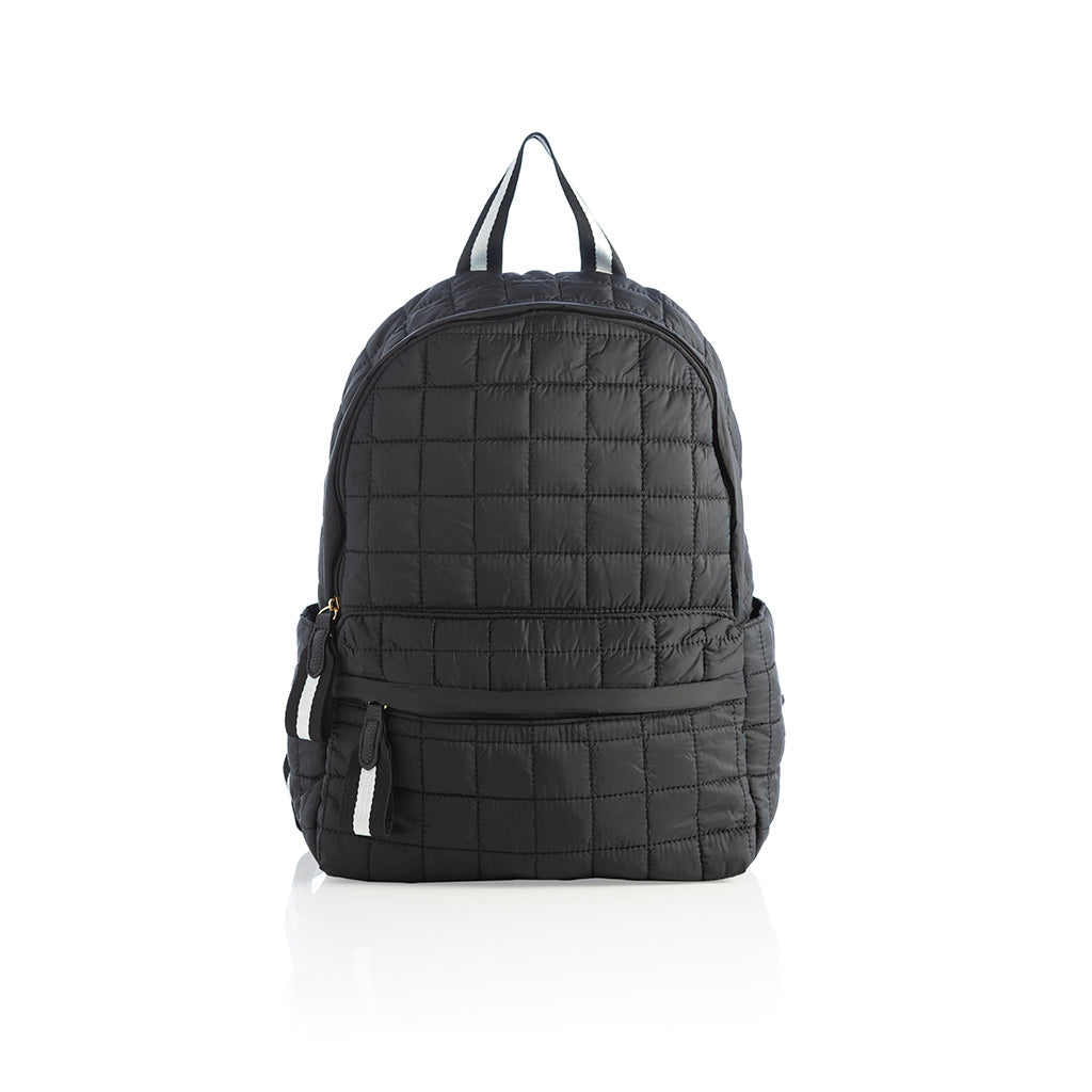 Shiraleah Ezra Quilted Nylon Backpack, Black