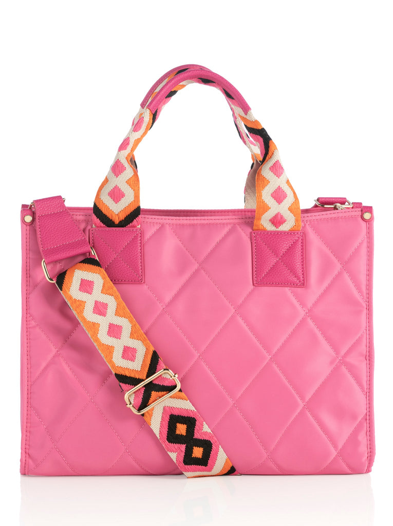 Shiraleah Lido Carryall Tote, Pink