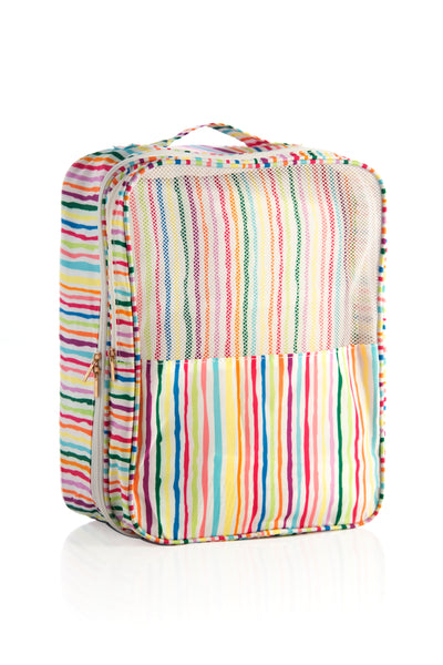 Shiraleah Orla Travel Shoe Bag, Stripe - FINAL SALE ONLY