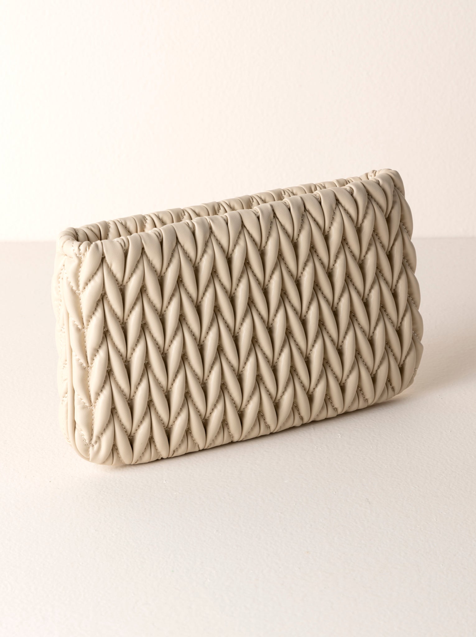 Shiraleah Jody Zip Pouch, Ivory - FINAL SALE ONLY
