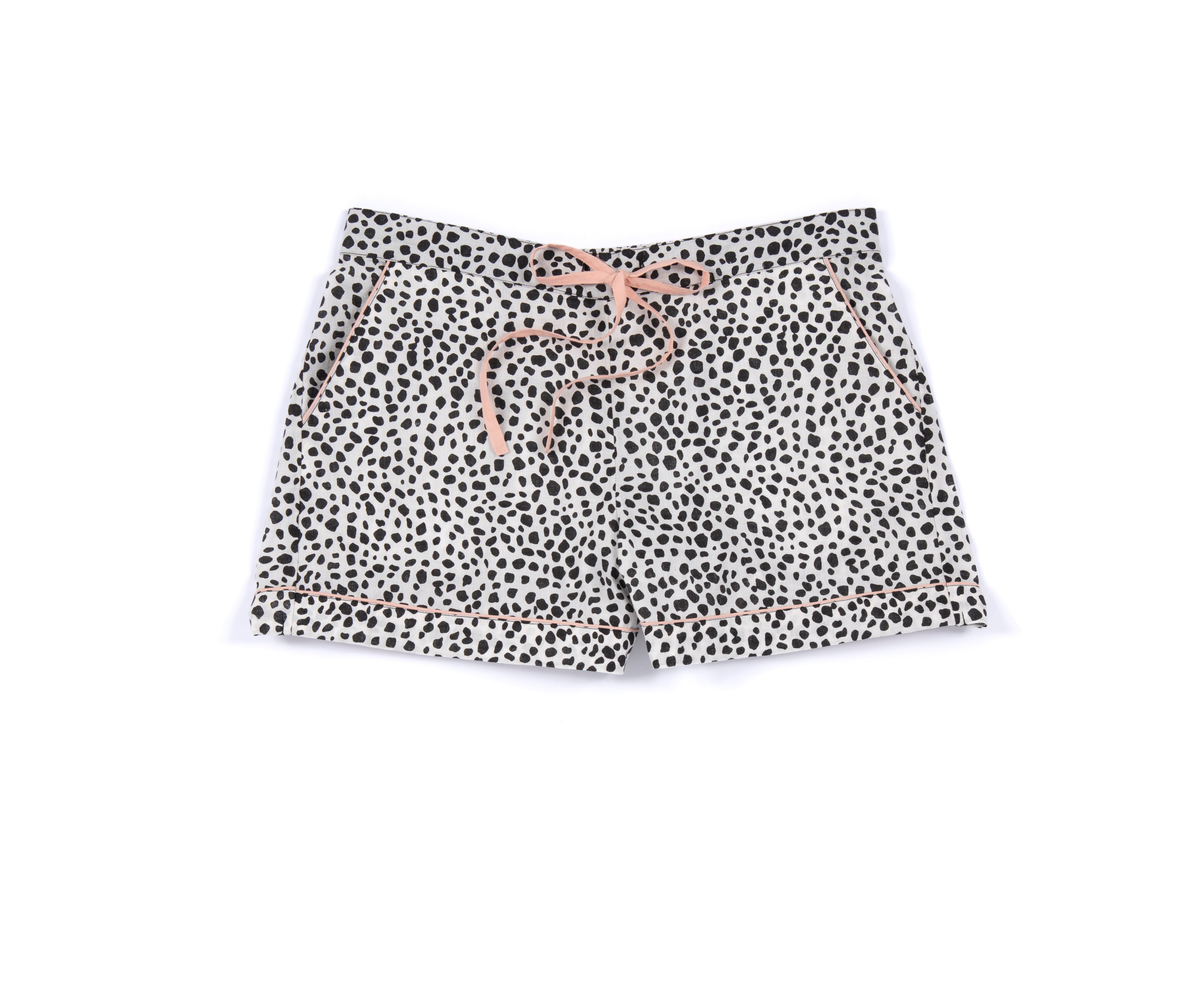 Shiraleah Lauren Spot Print PJ Set, Black - FINAL SALE ONLY