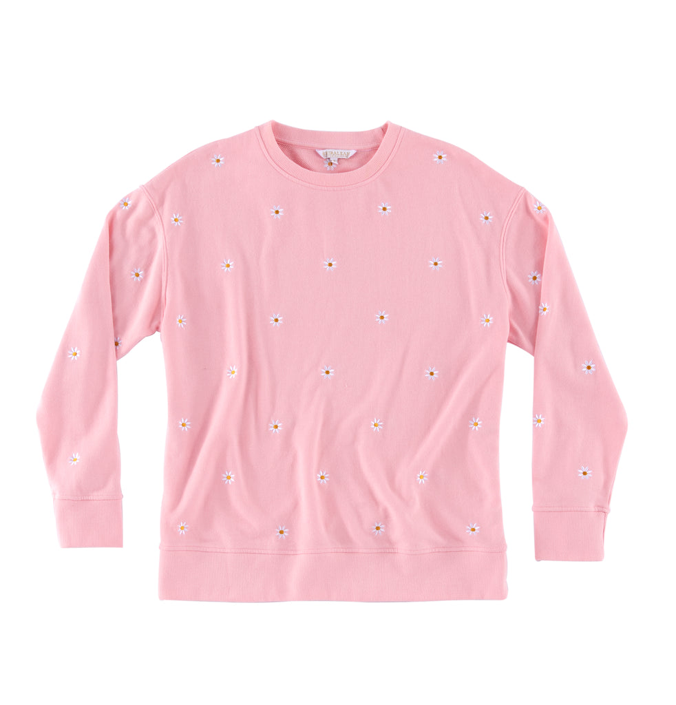 Daisy Street 3/4 Zip Pink LA Sweater