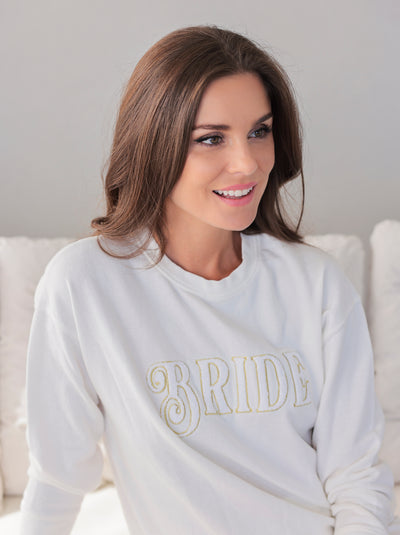 Shiraleah "Bride" Sweatshirt, Ivory
