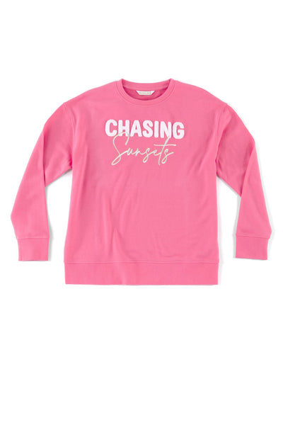 Shiraleah "Chasing Sunsets" Sweatshirt, Bubblegum