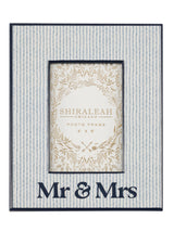 Shiraleah Eden "Mr & Mrs" 4" x 6" Picture Frame, Blue