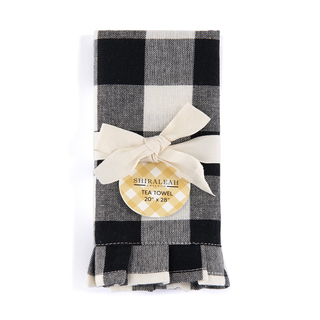 Tea Towel - White Buffalo Plaid