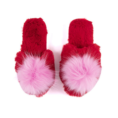 Amor Slippers , Red