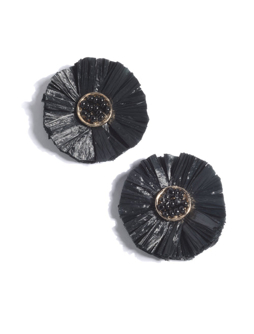Augusta Earrings, Black