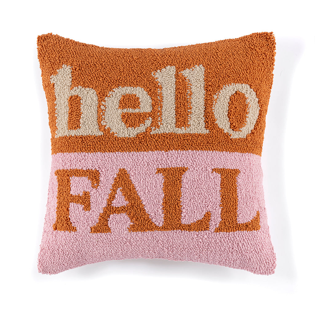 Hello Autumn- Woven Pillow