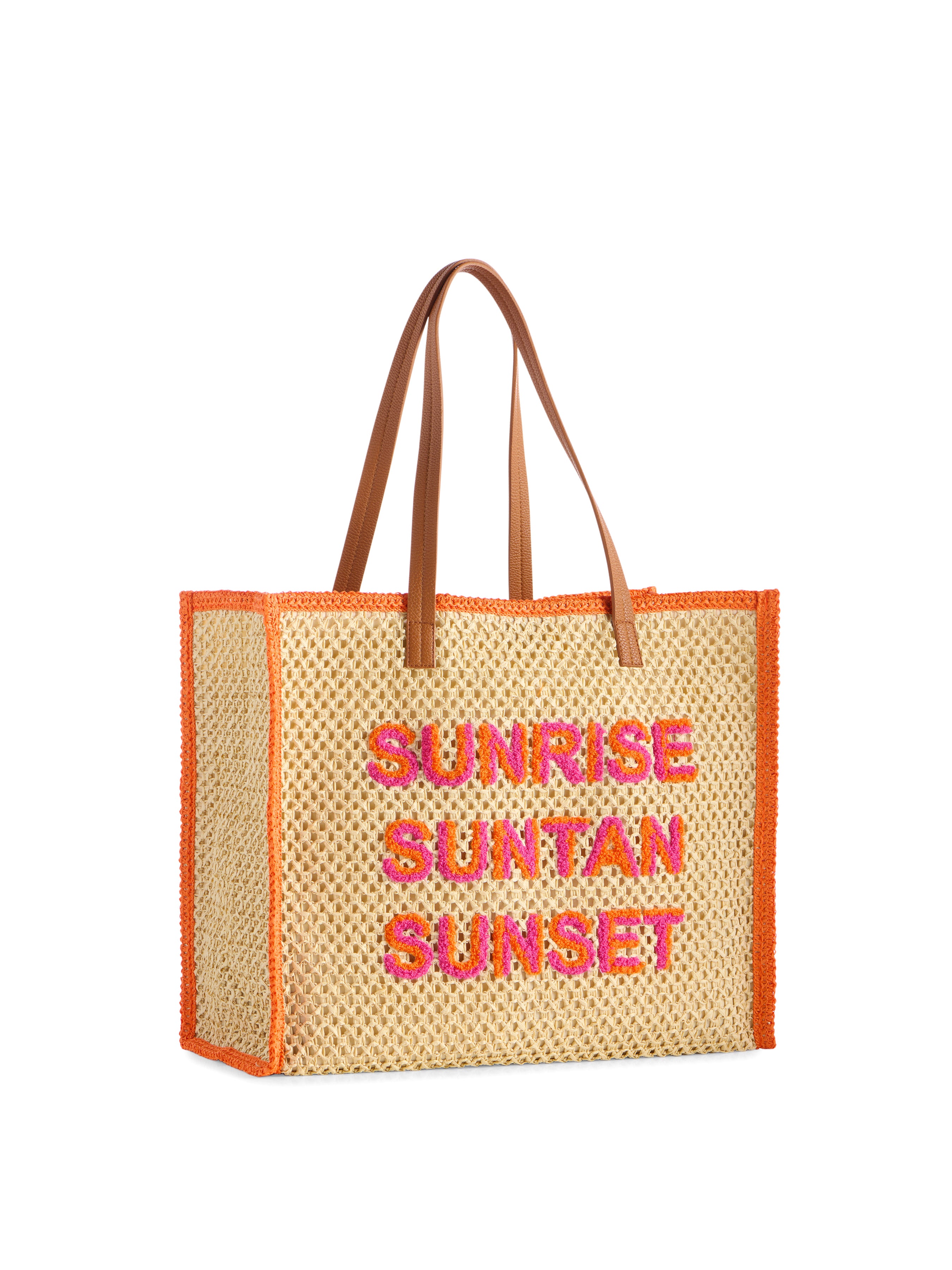 Shiraleah "Sunrise Suntan Sunset" Tote, Natural