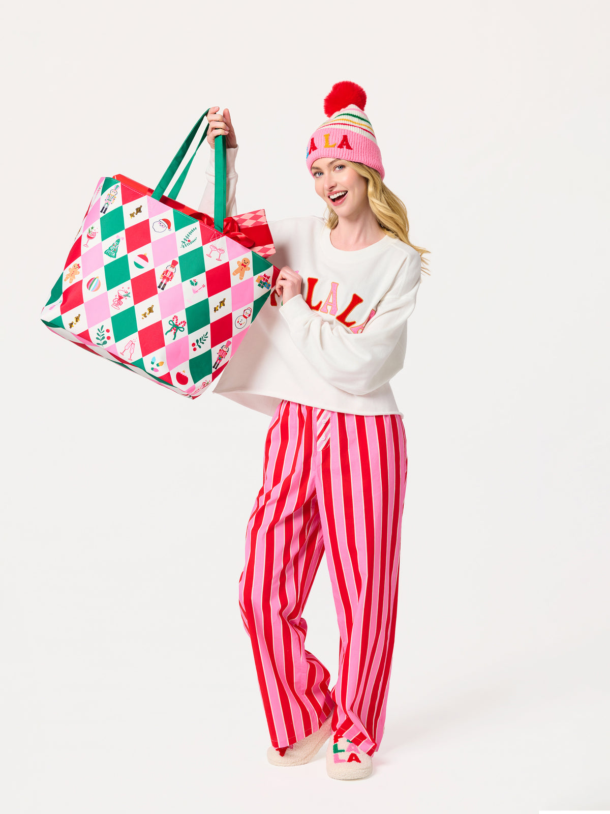 Shiraleah Holiday Icons Gifting Tote, Multi