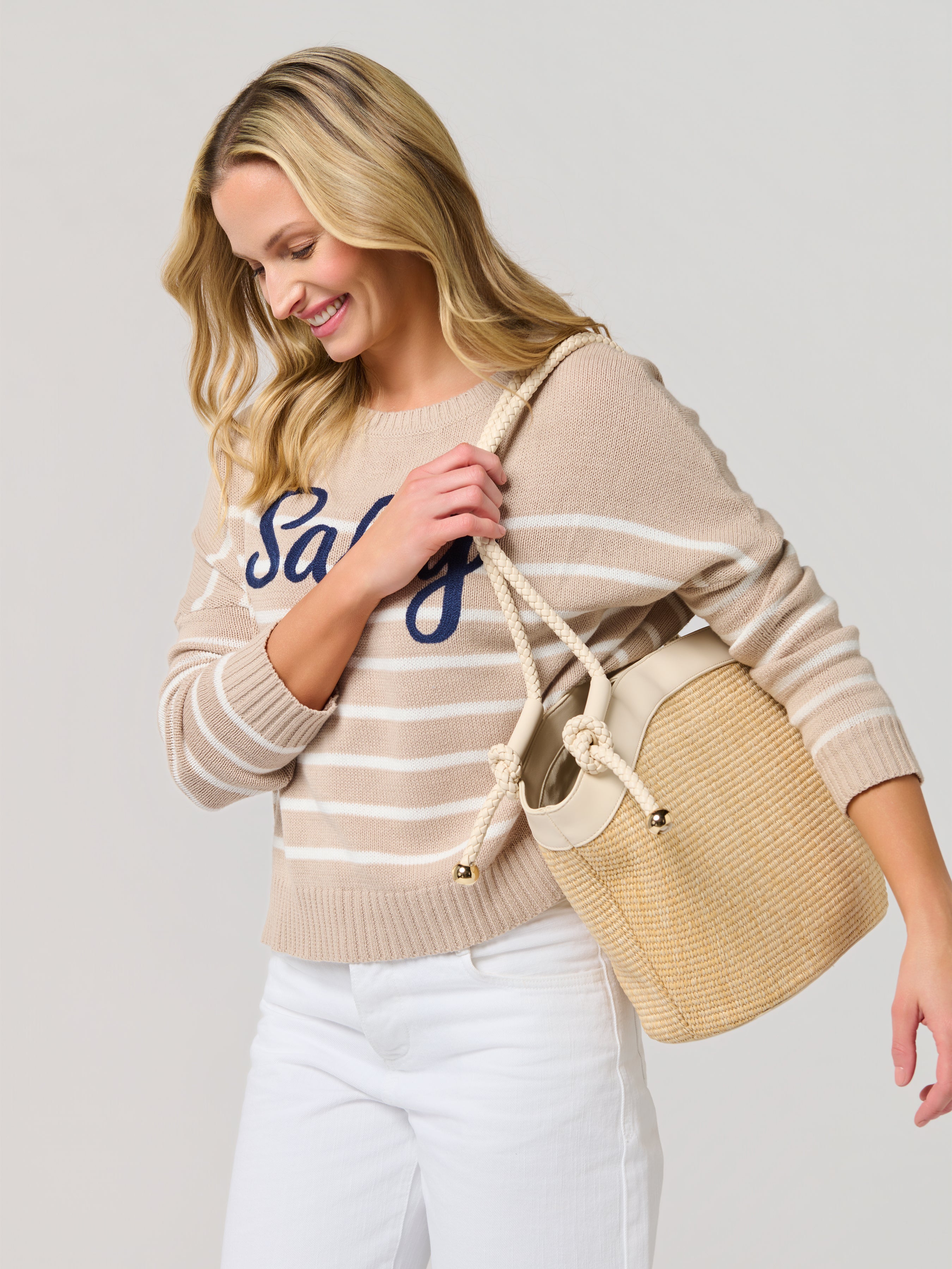 Shiraleah Gina Tote IVORY