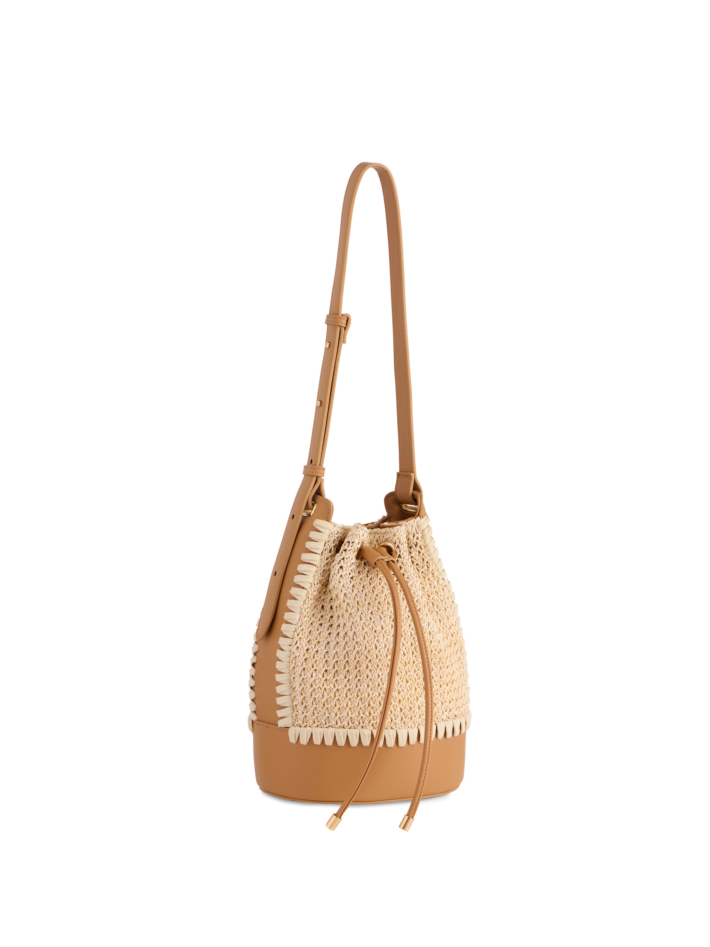 Shiraleah Mia Bucket Bag TAN