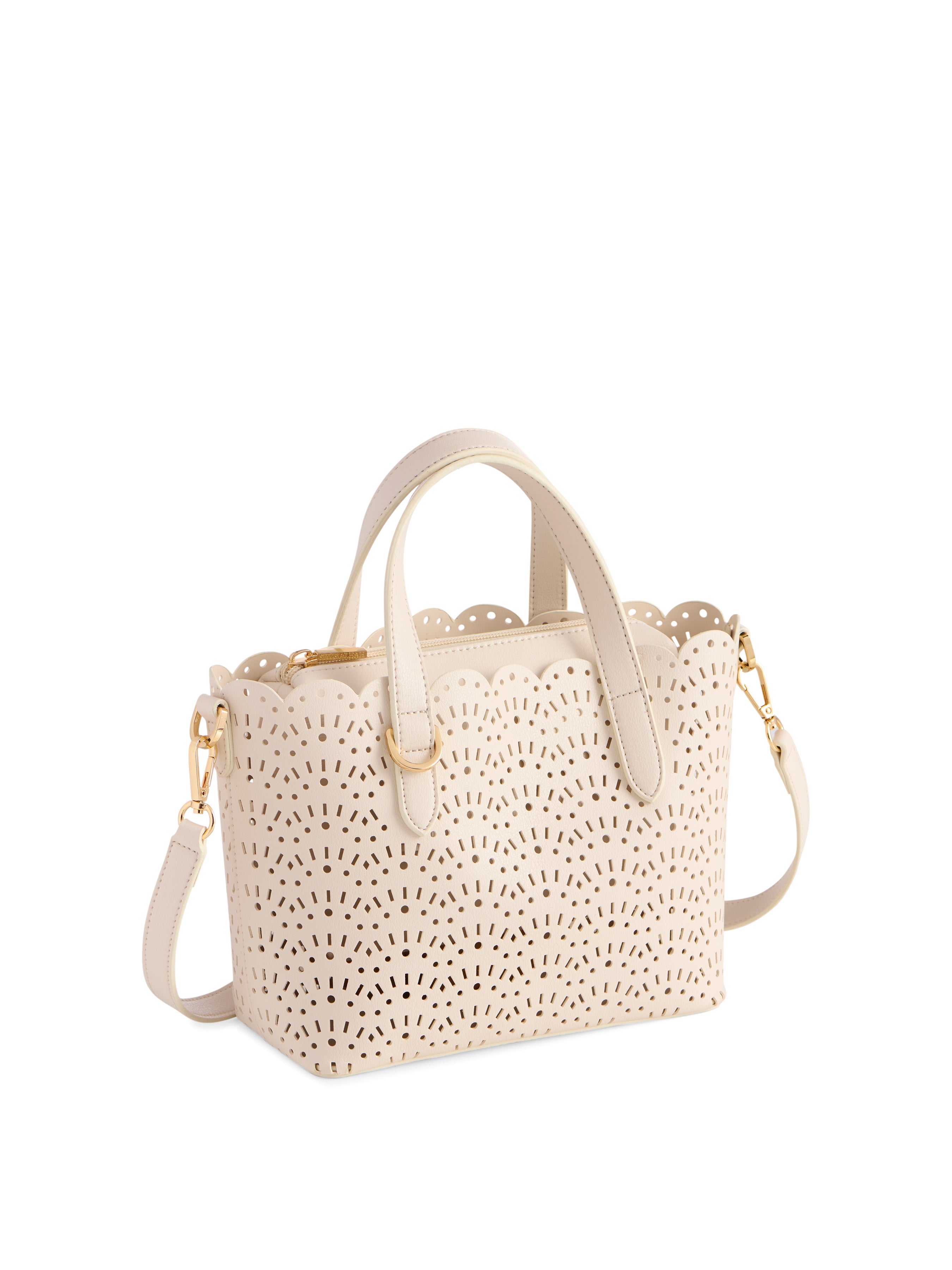 Shiraleah Lola Mini Tote IVORY