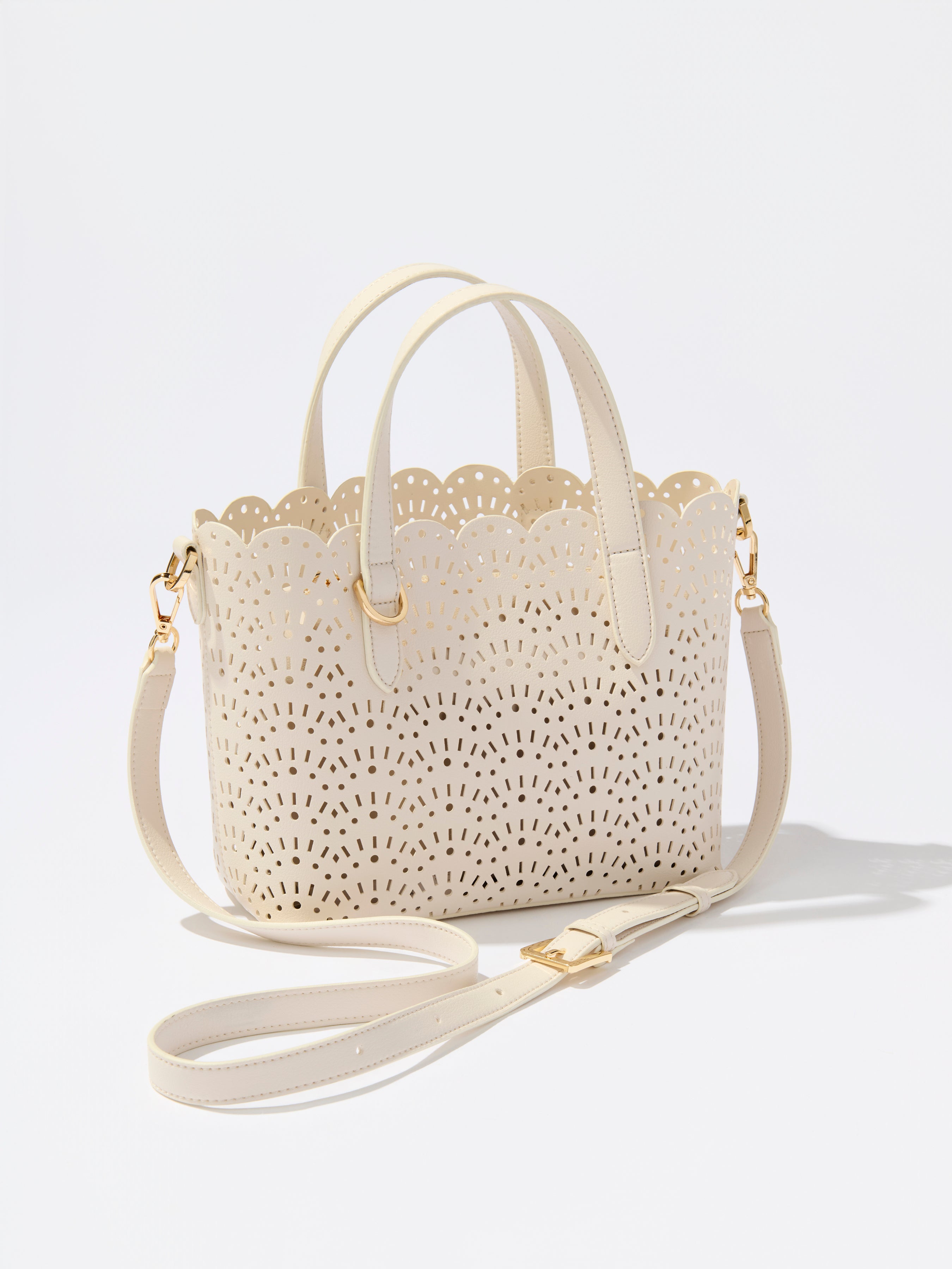 Shiraleah Lola Mini Tote IVORY