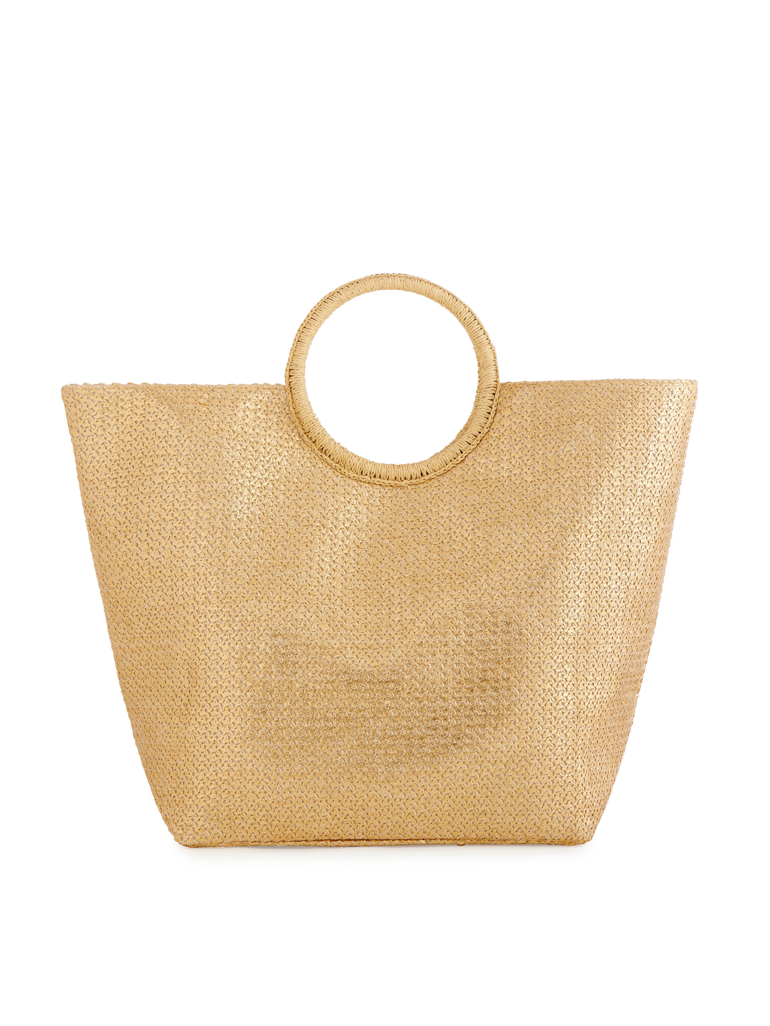 Shiraleah Adora Round Handle Tote, Gold