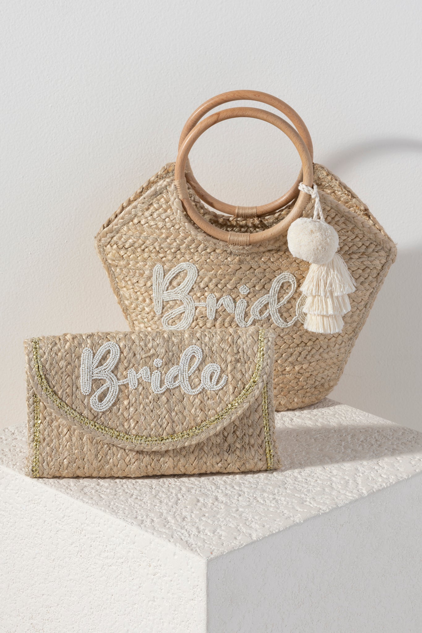 Shiraleah "Bride" Clutch, Natural