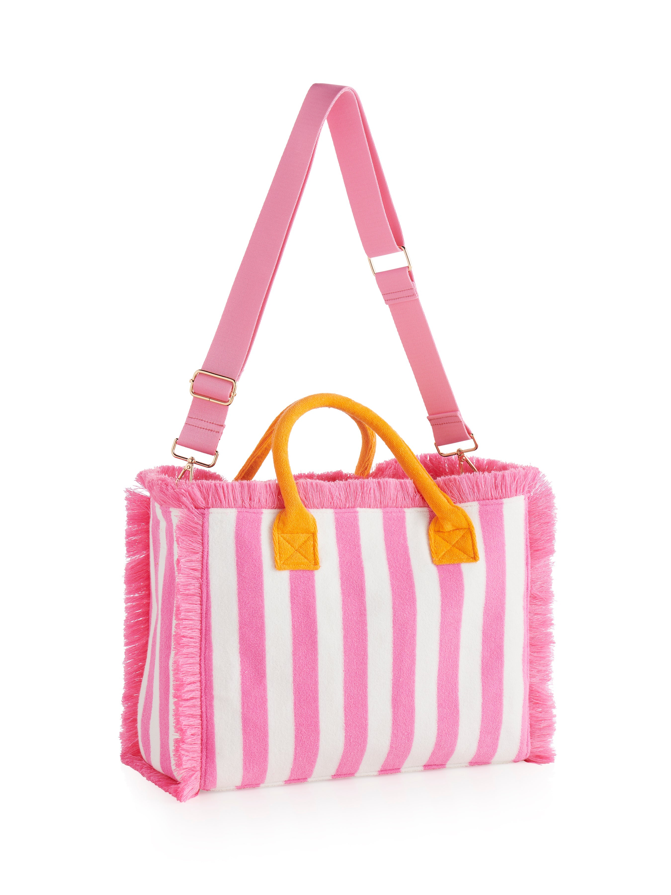 Shiraleah Cabana Stripe Tote PINK