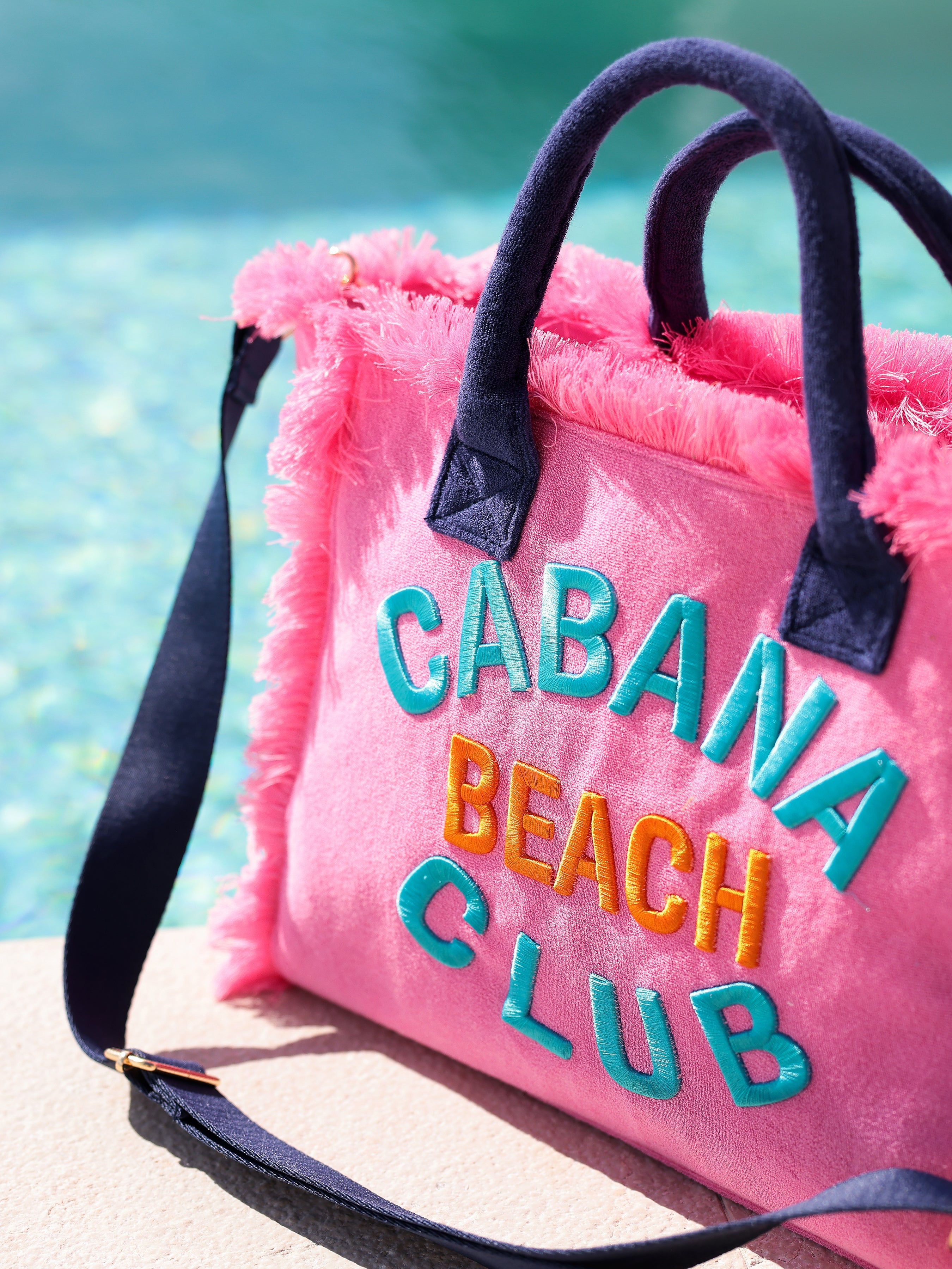 Shiraleah "Cabana Beach Club" Tote, Pink