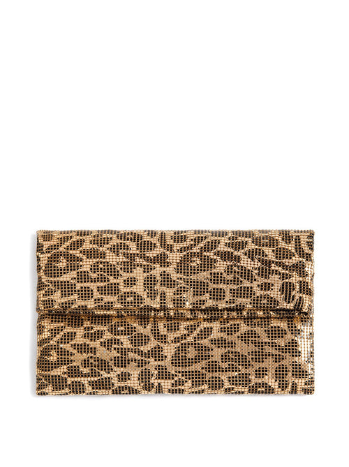 Shiraleah Ty Fold Clutch, Gold - FINAL SALE ONLY