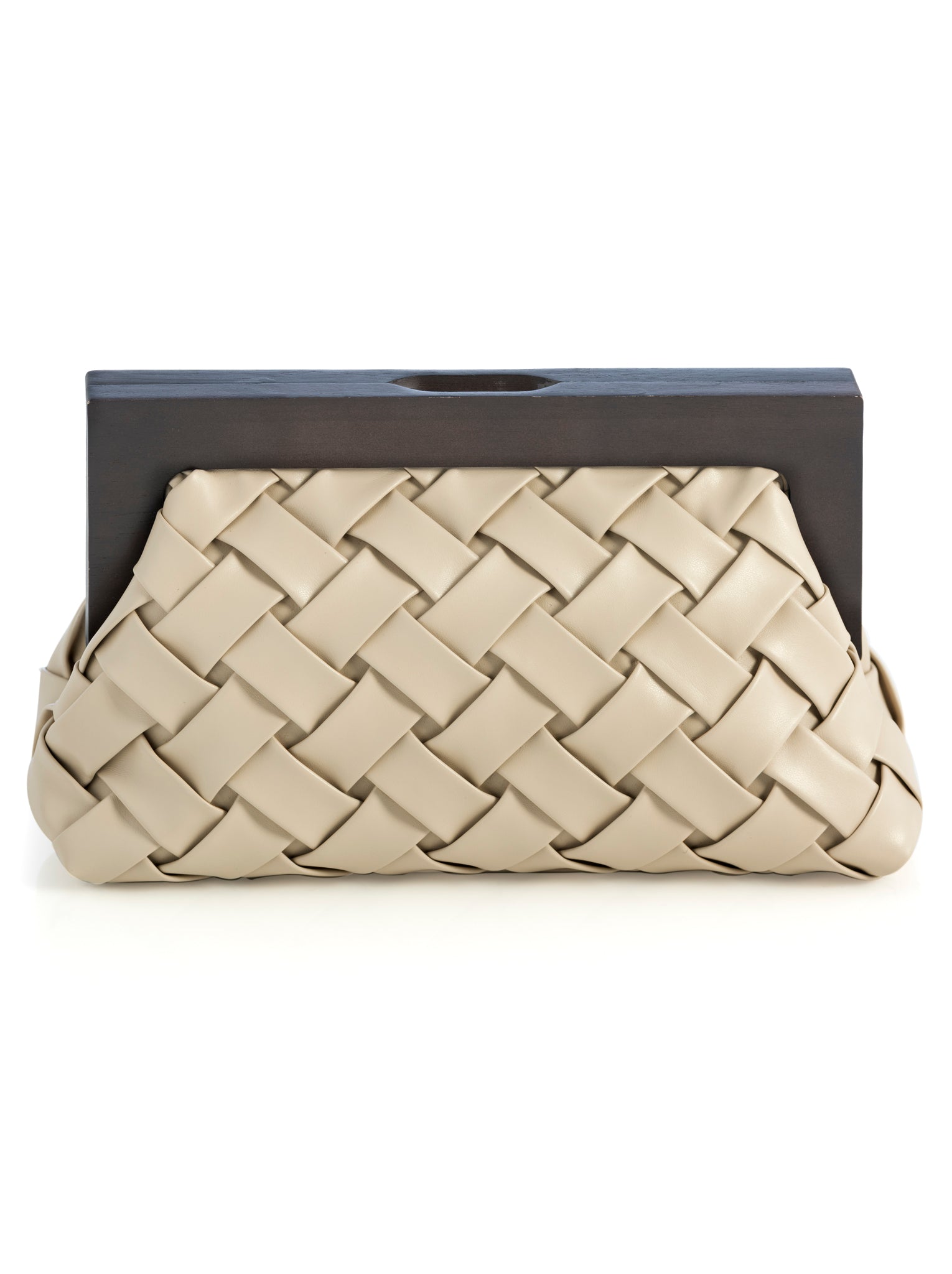 Shiraleah Charlotte Frame Clutch, Ivory