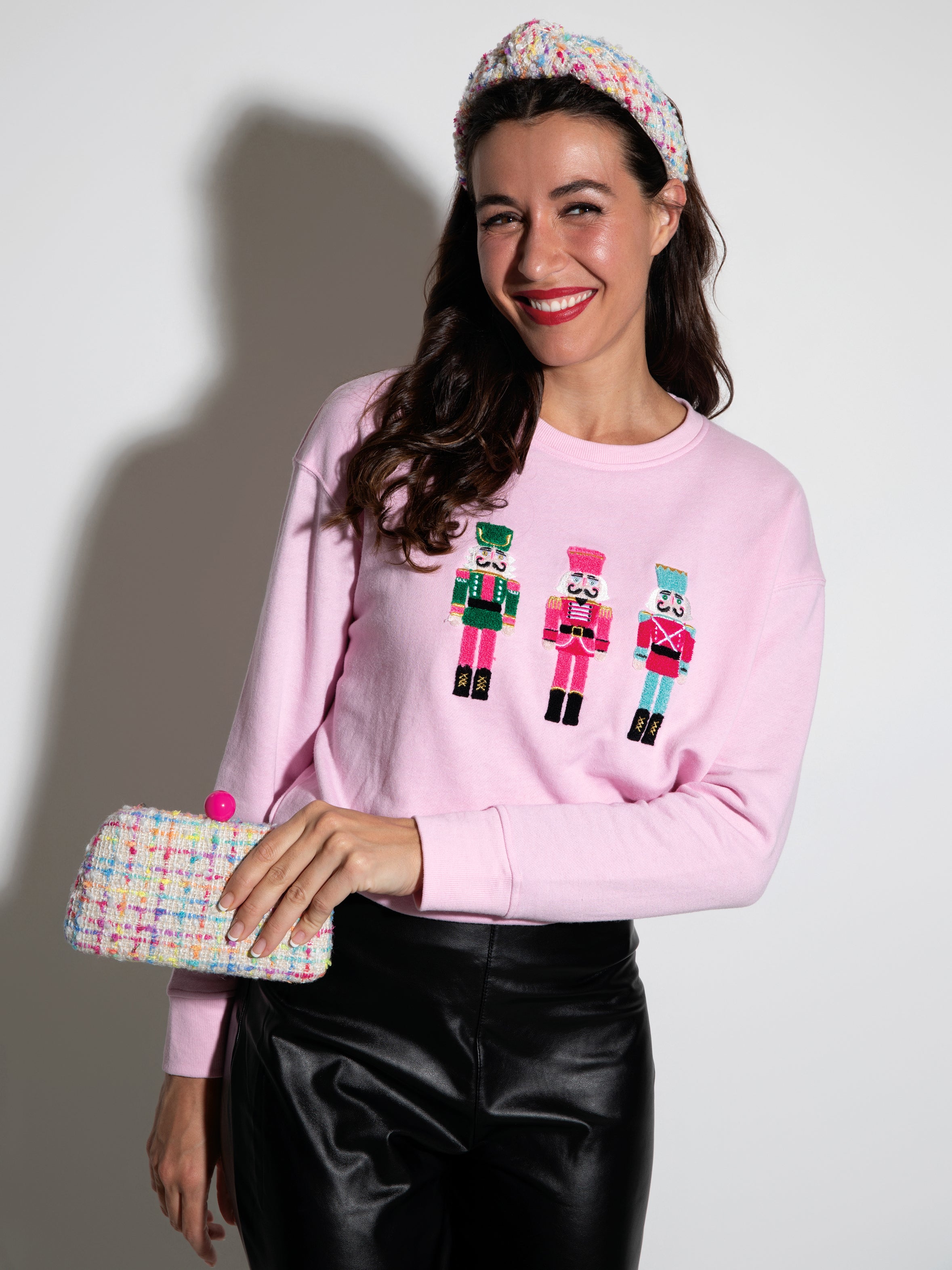 Shiraleah Nutcracker Sweatshirt, Blush