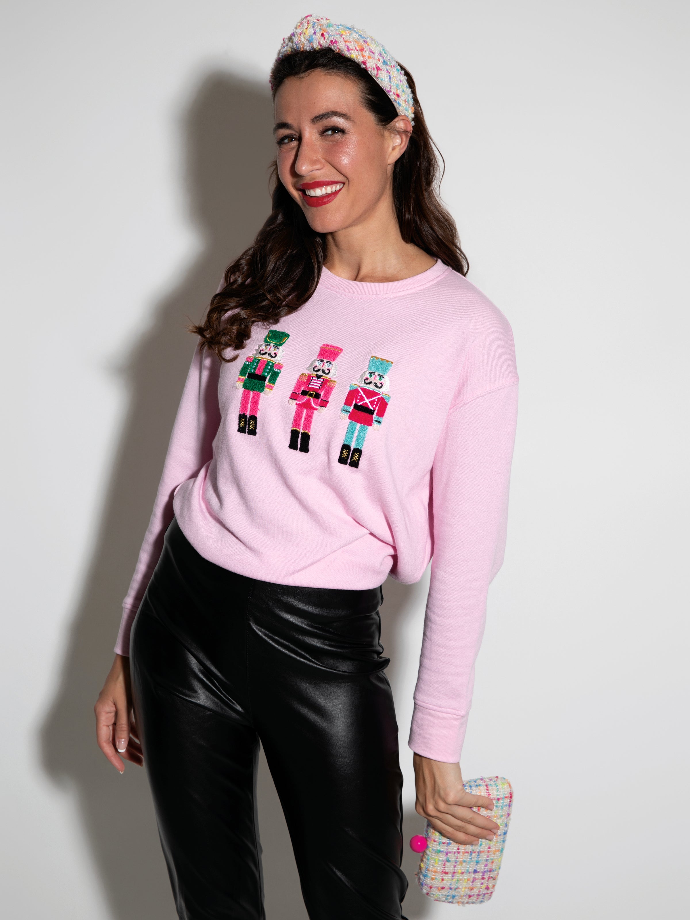 Shiraleah Nutcracker Sweatshirt, Blush